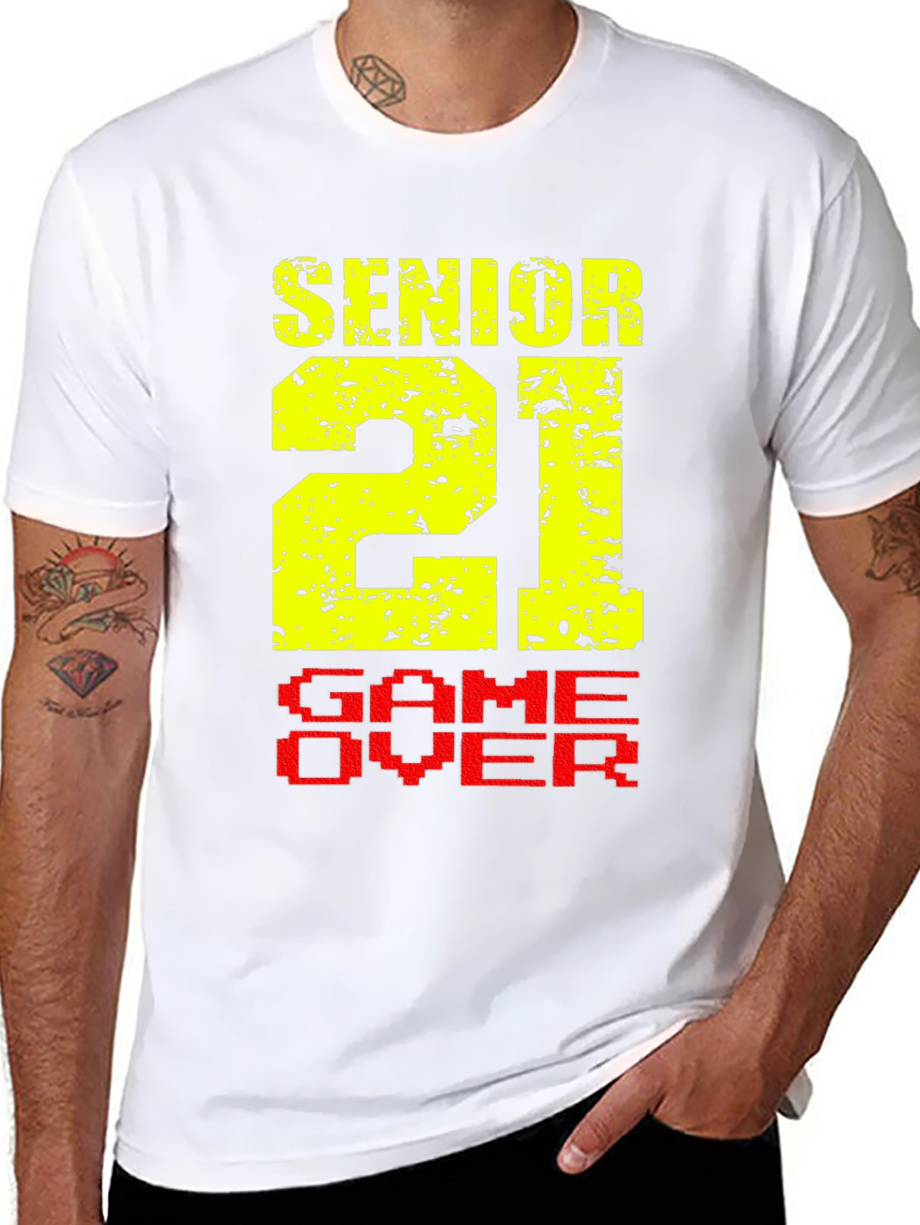 Senior 21 Game Over Black T-Shirt