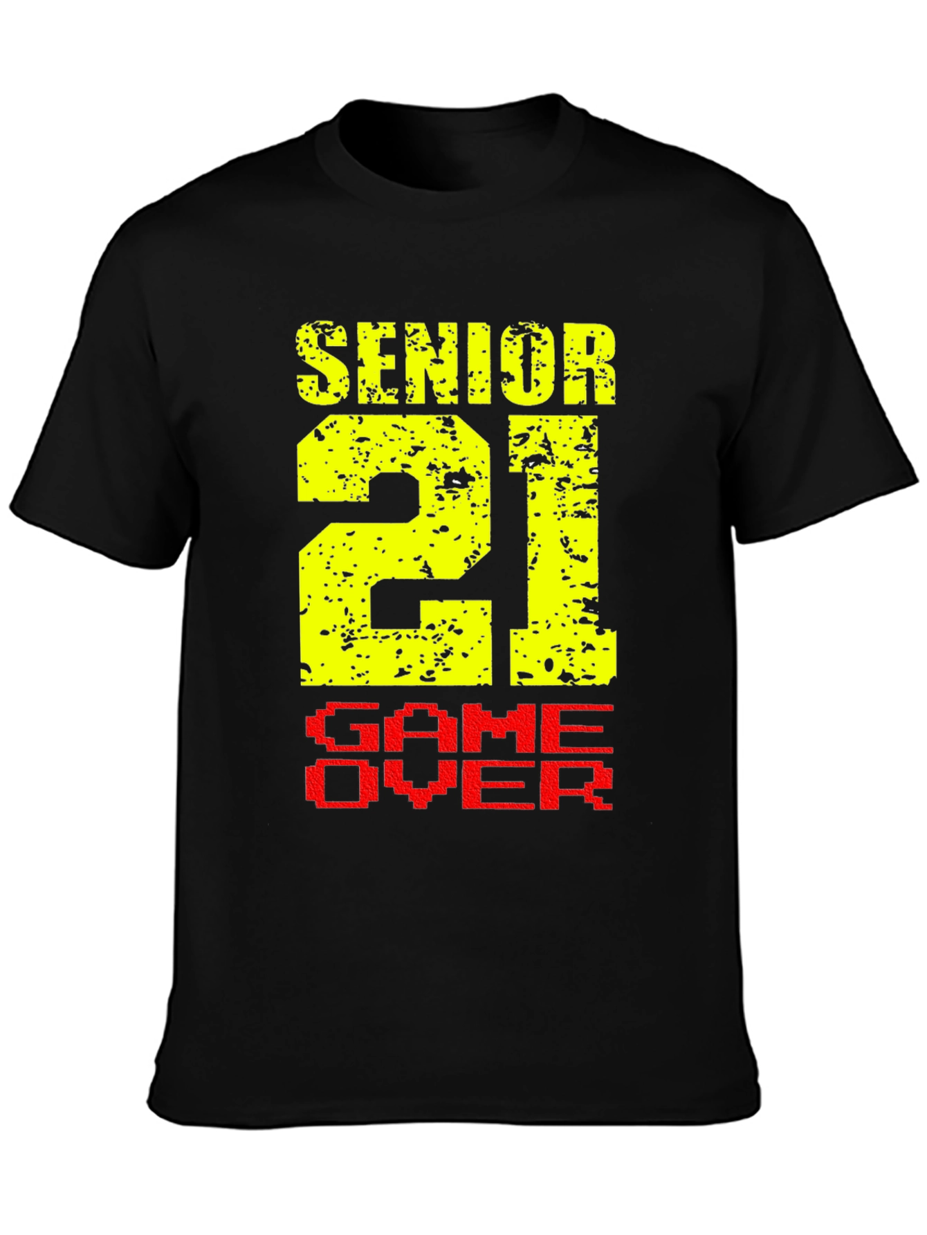 Senior 21 Game Over Black T-Shirt