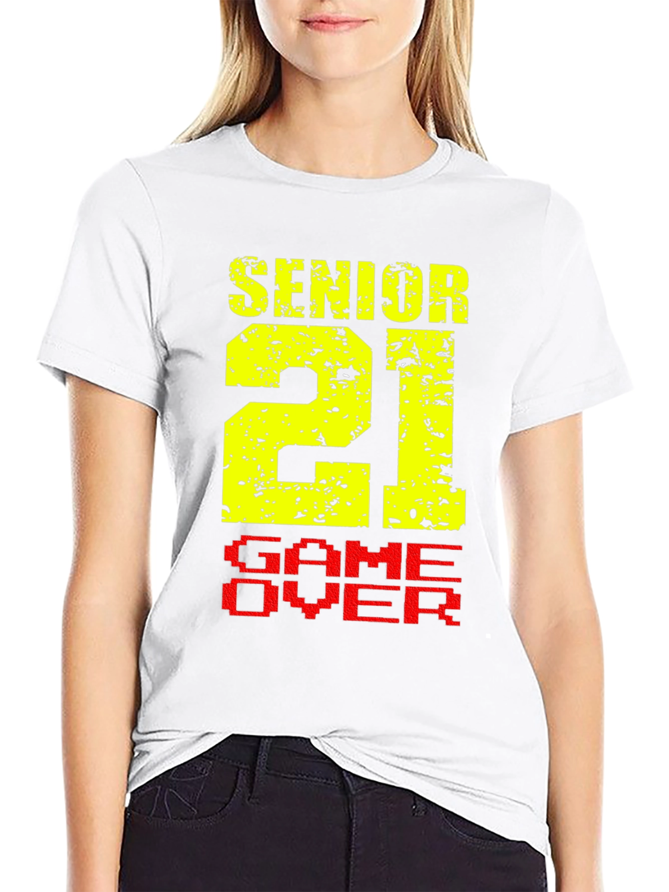 Senior 21 Game Over Black T-Shirt