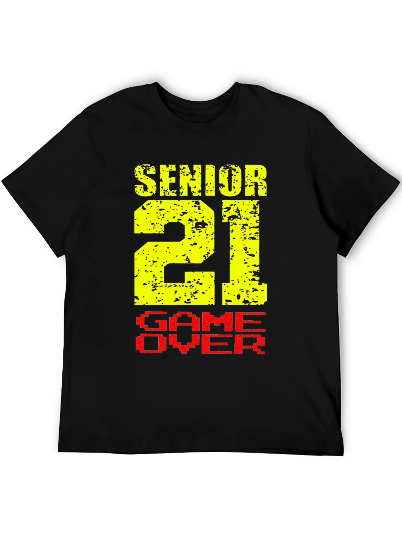 Senior 21 Game Over Black T-Shirt