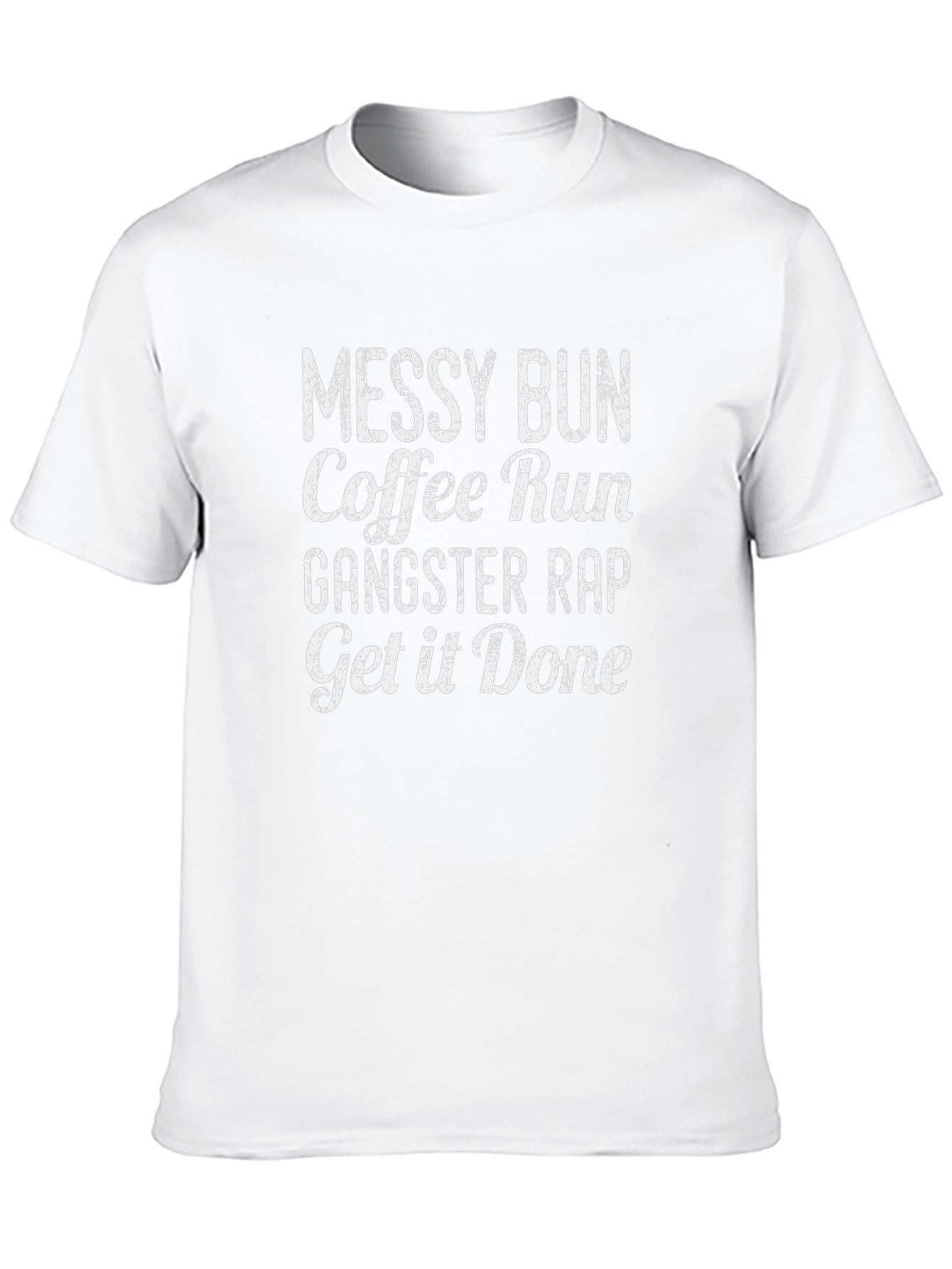 Messy Bun Coffee Run Graphic T-Shirt