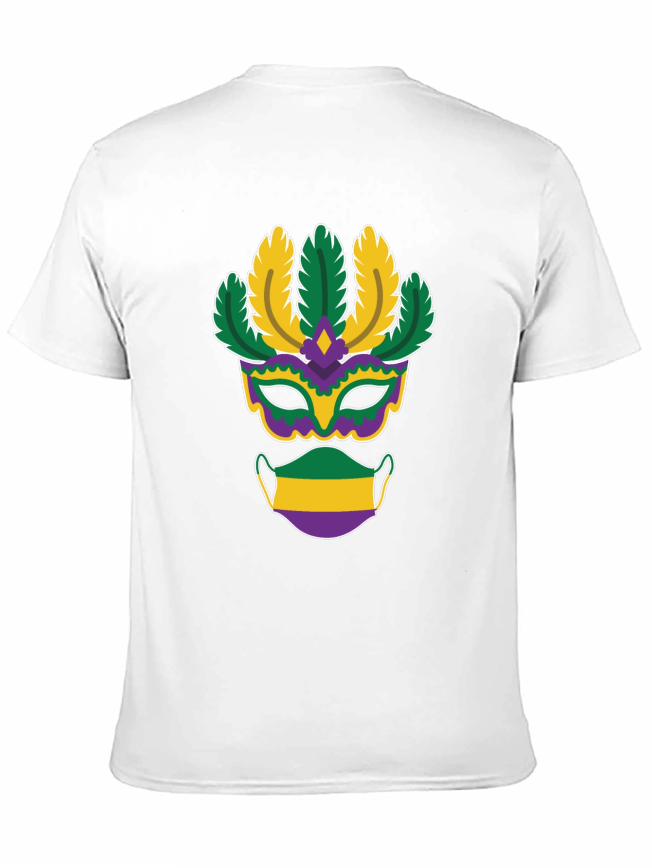 Mardi Gras Mask T-Shirt - Festive Holiday Apparel