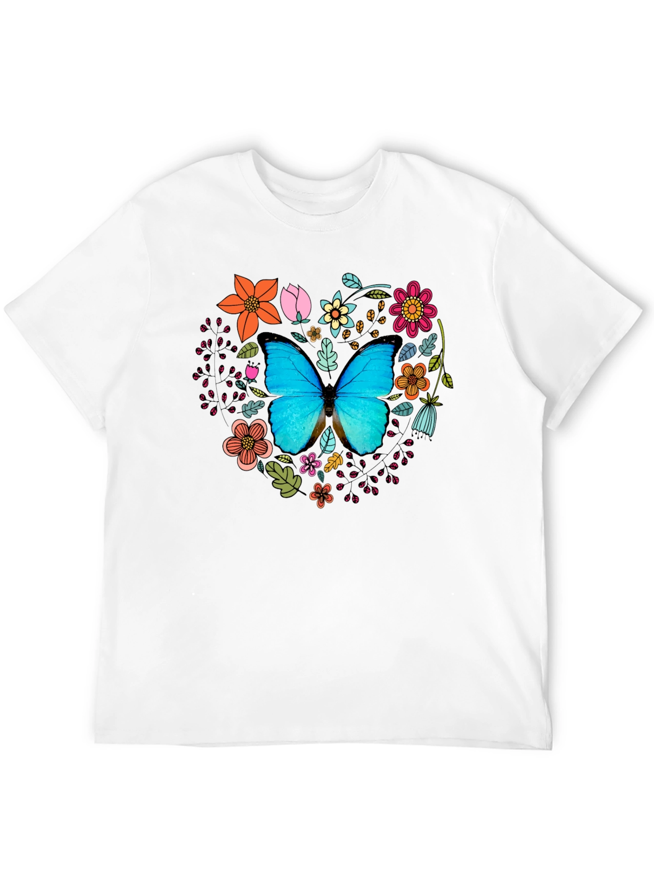Butterfly Floral Graphic Tee - Stylish & Unique!