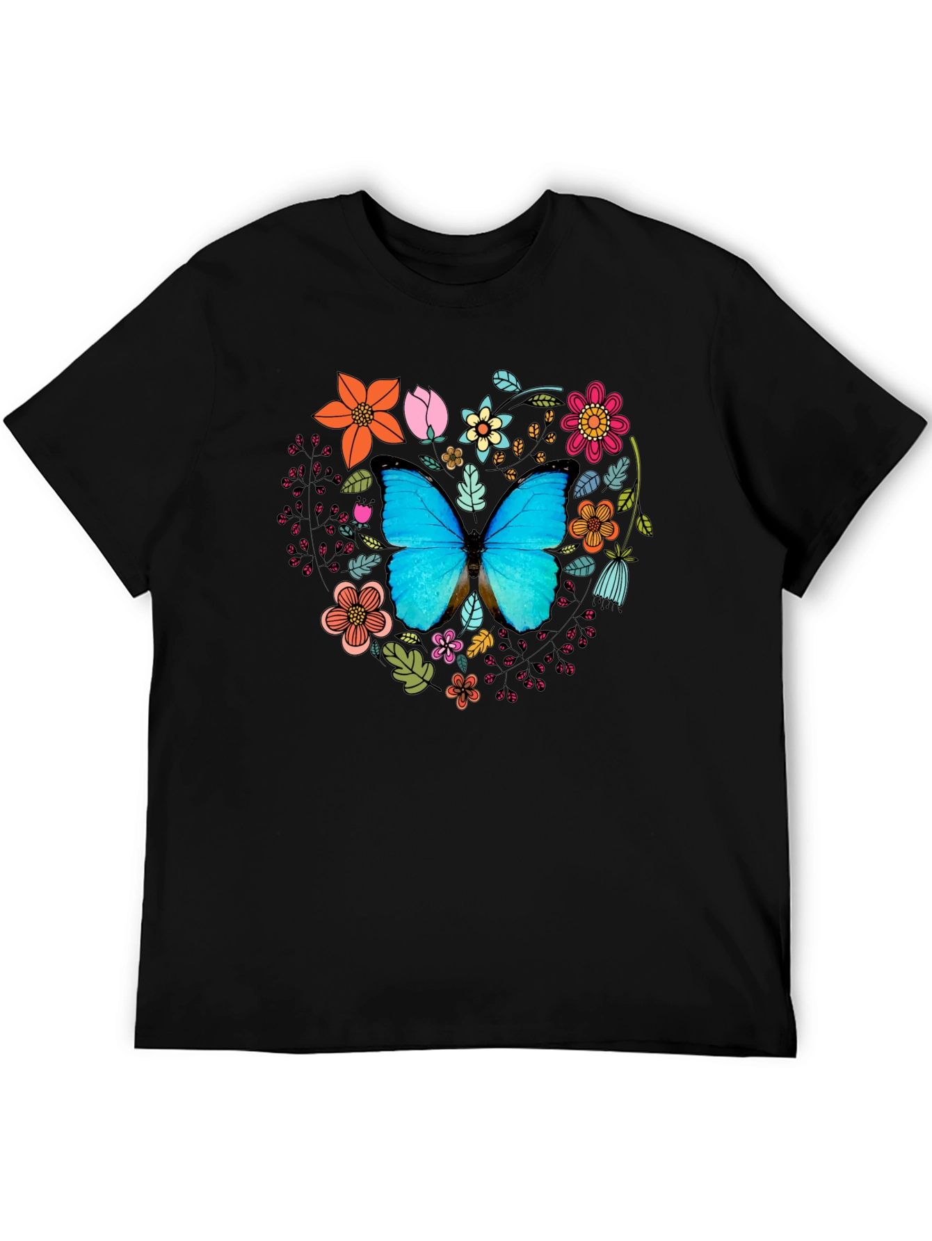 Butterfly Floral Graphic Tee - Stylish & Unique!