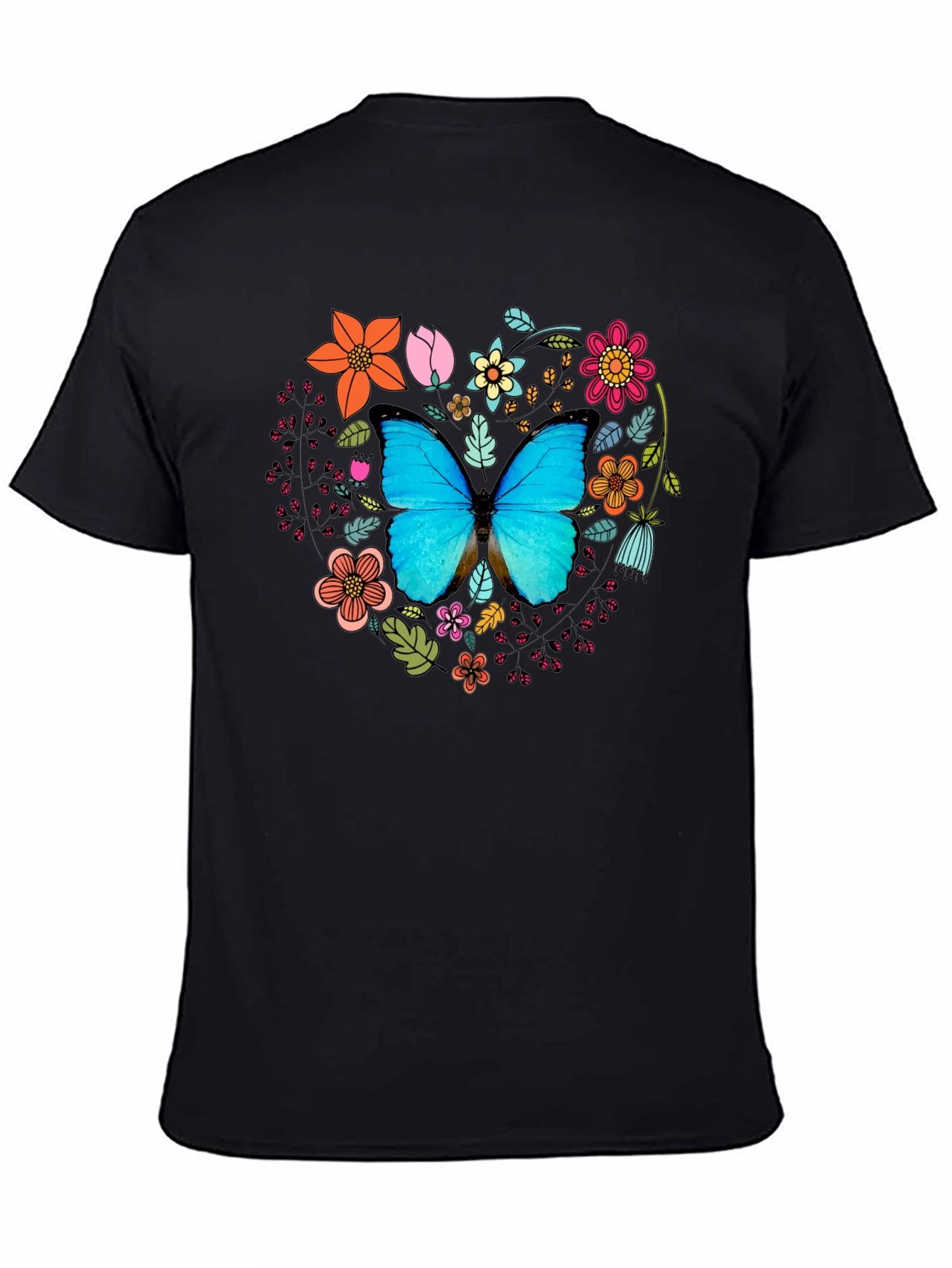 Butterfly Floral Graphic Tee - Stylish & Unique!