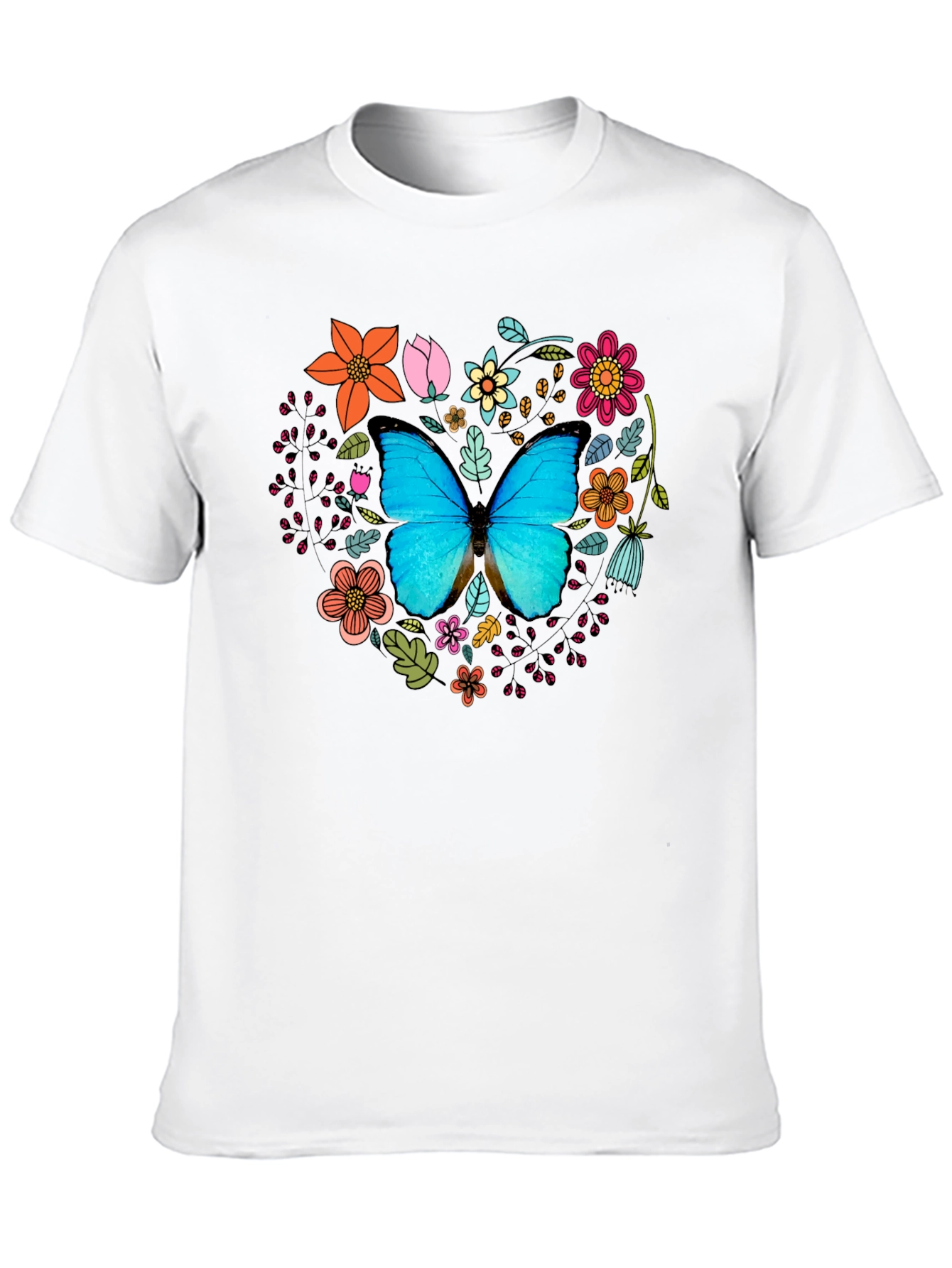 Butterfly Floral Graphic Tee - Stylish & Unique!