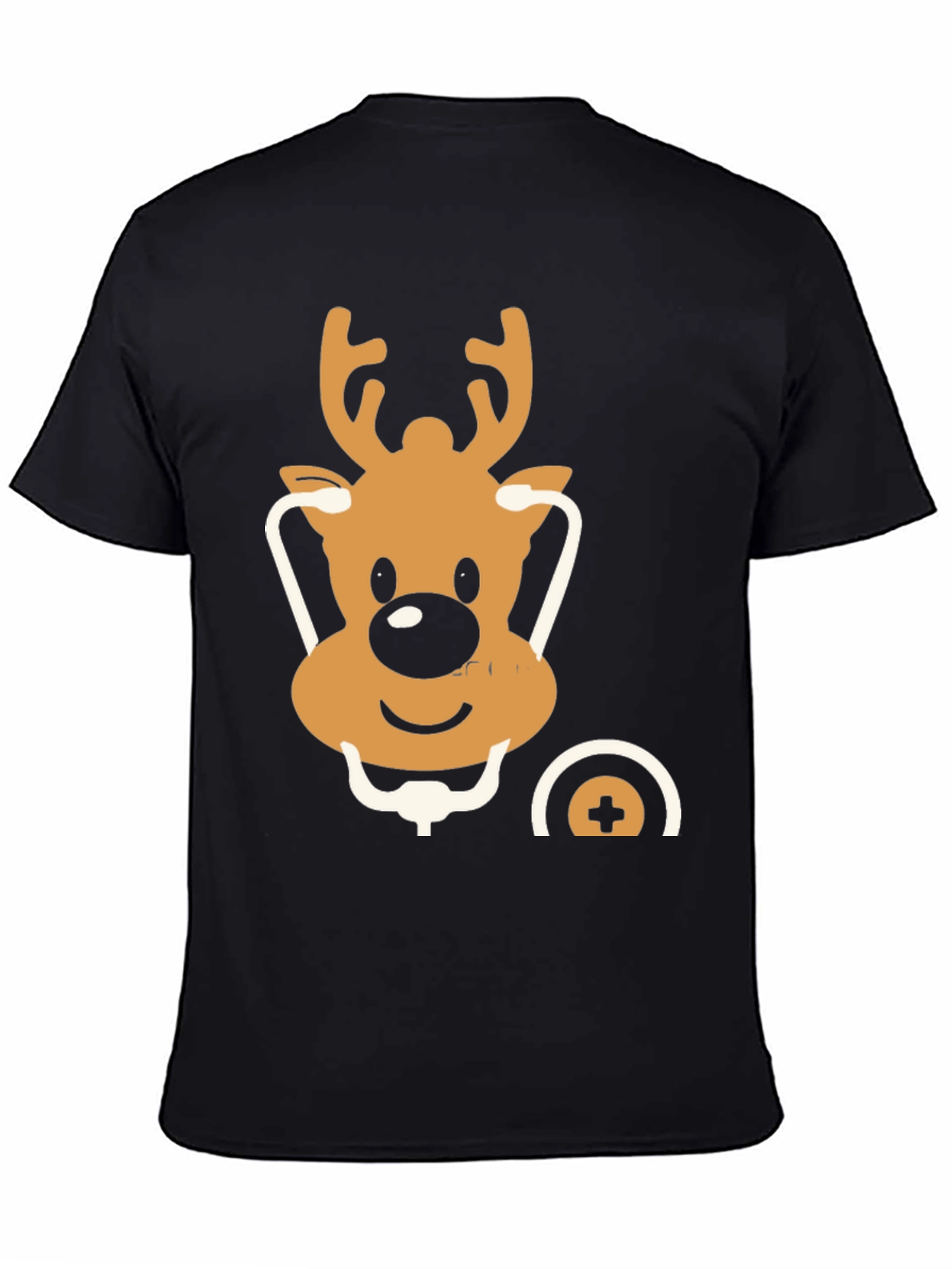 Festive Reindeer Doctor T-Shirt - Holiday Medical Style