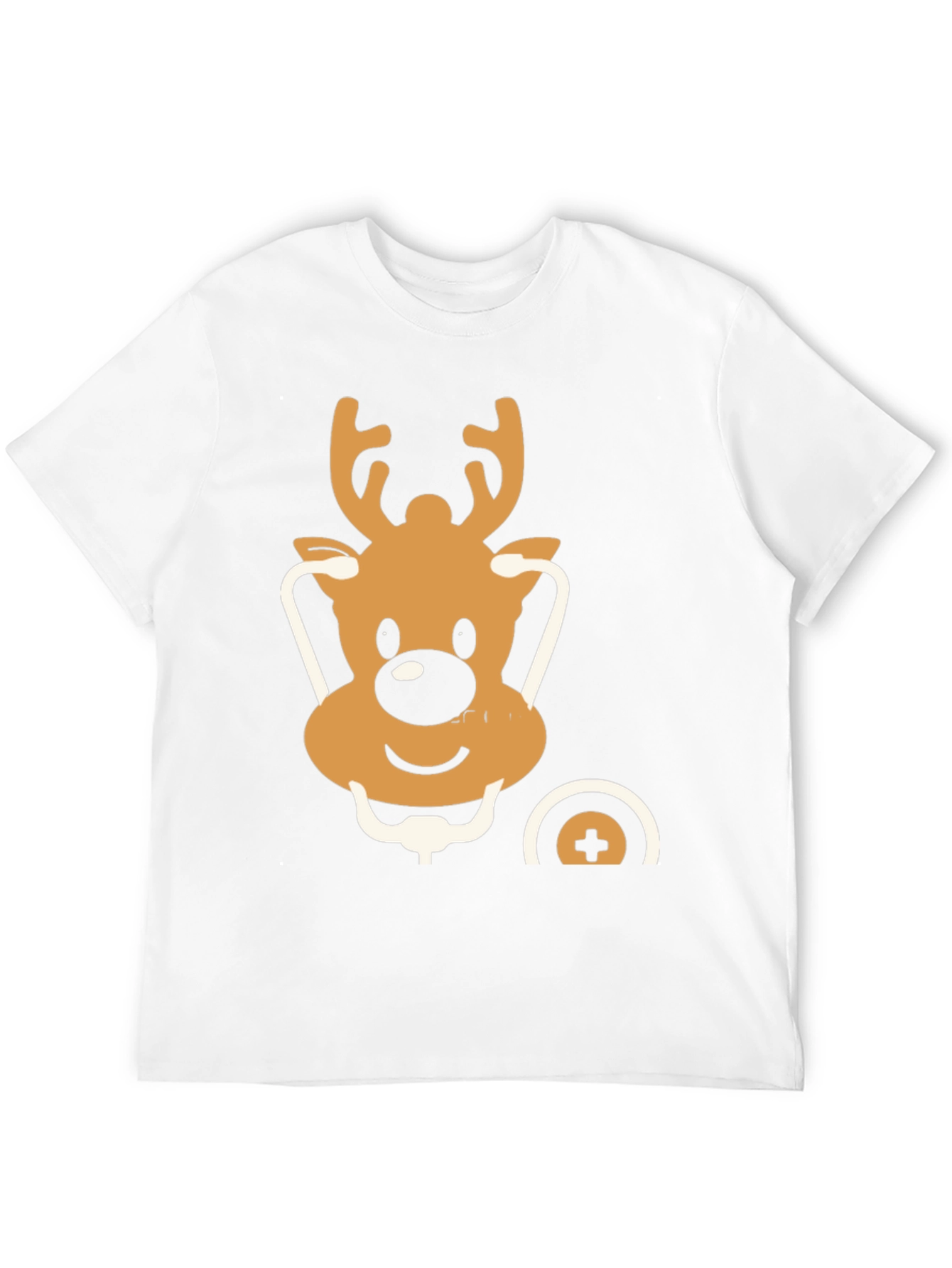 Festive Reindeer Doctor T-Shirt - Holiday Medical Style