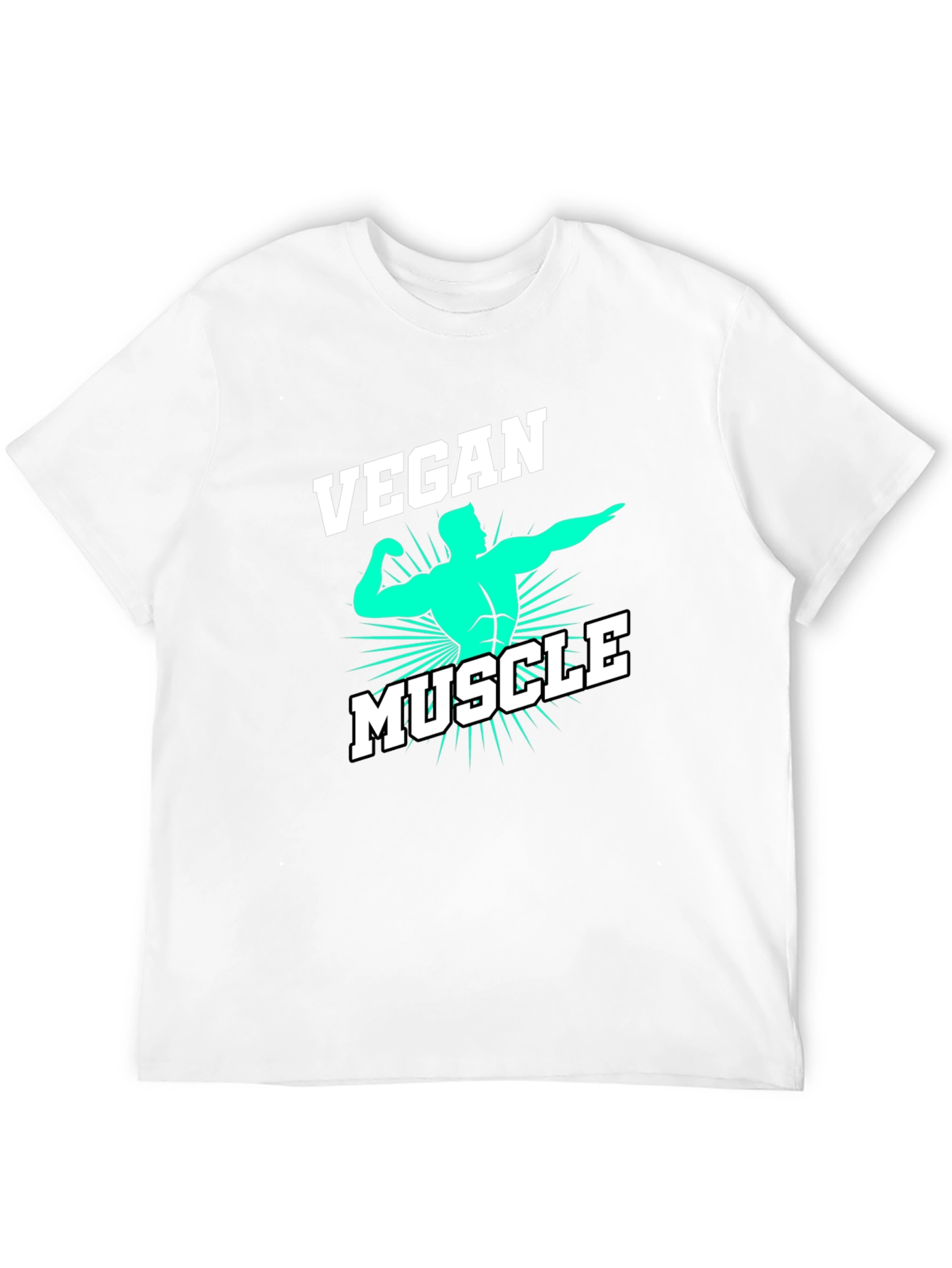 Vegan Muscle Black T-Shirt