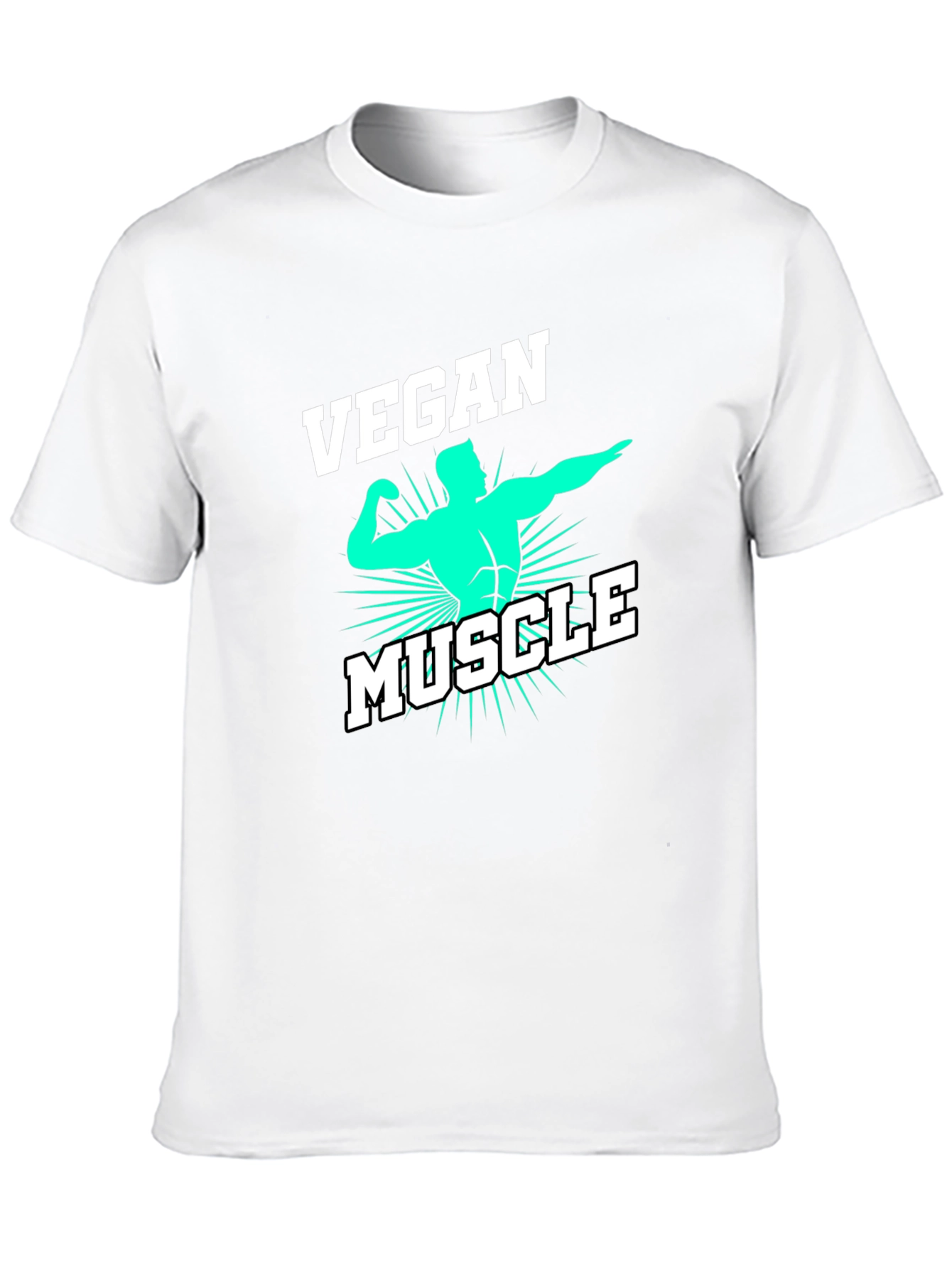 Vegan Muscle Black T-Shirt