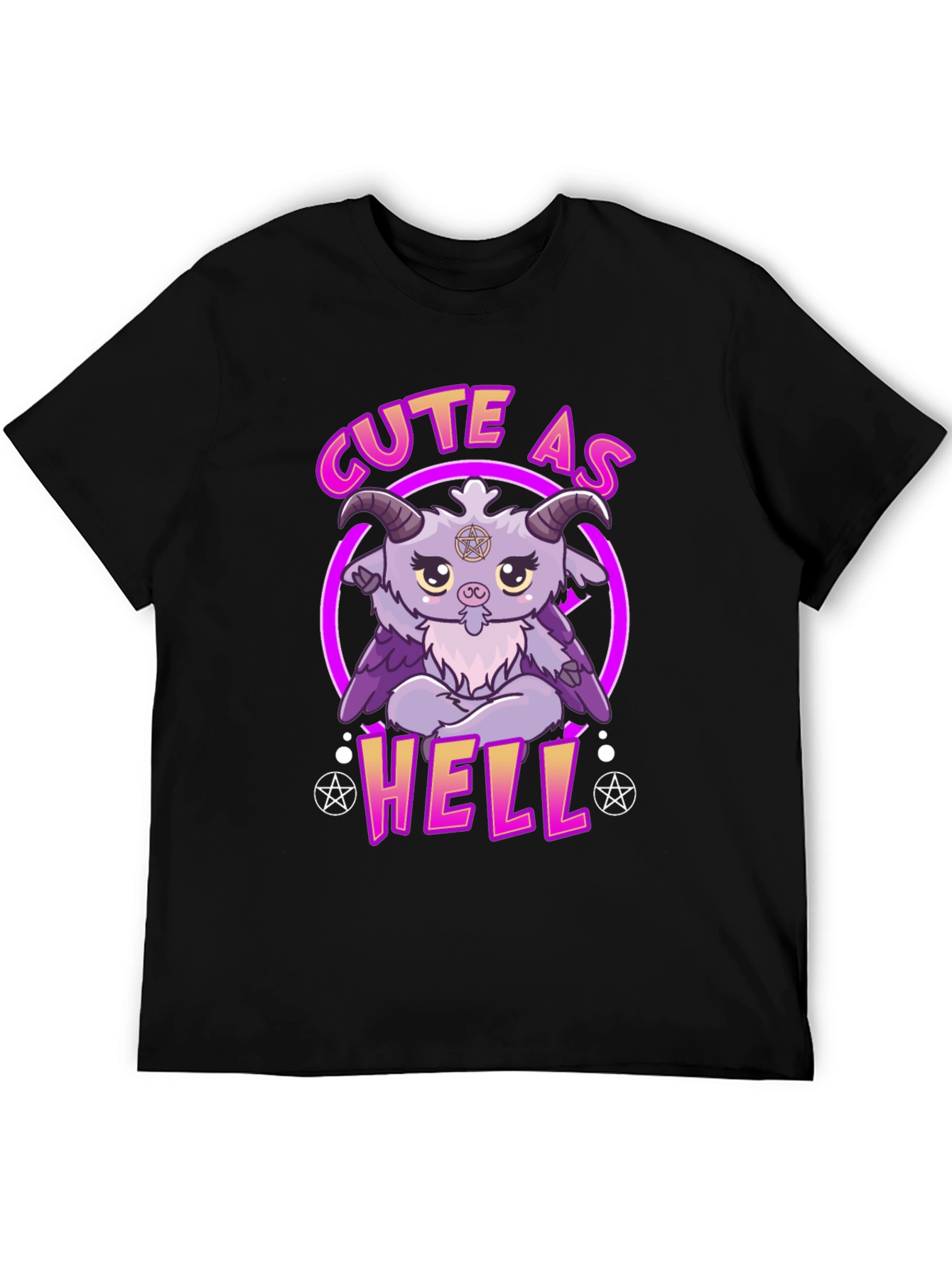 Cute As Hell Baphomet T-Shirt - Unique Graphic Tee