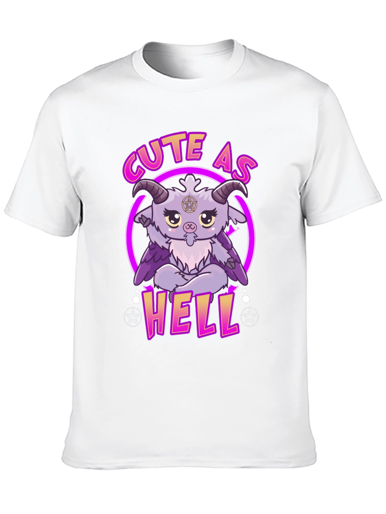 Cute As Hell Baphomet T-Shirt - Unique Graphic Tee