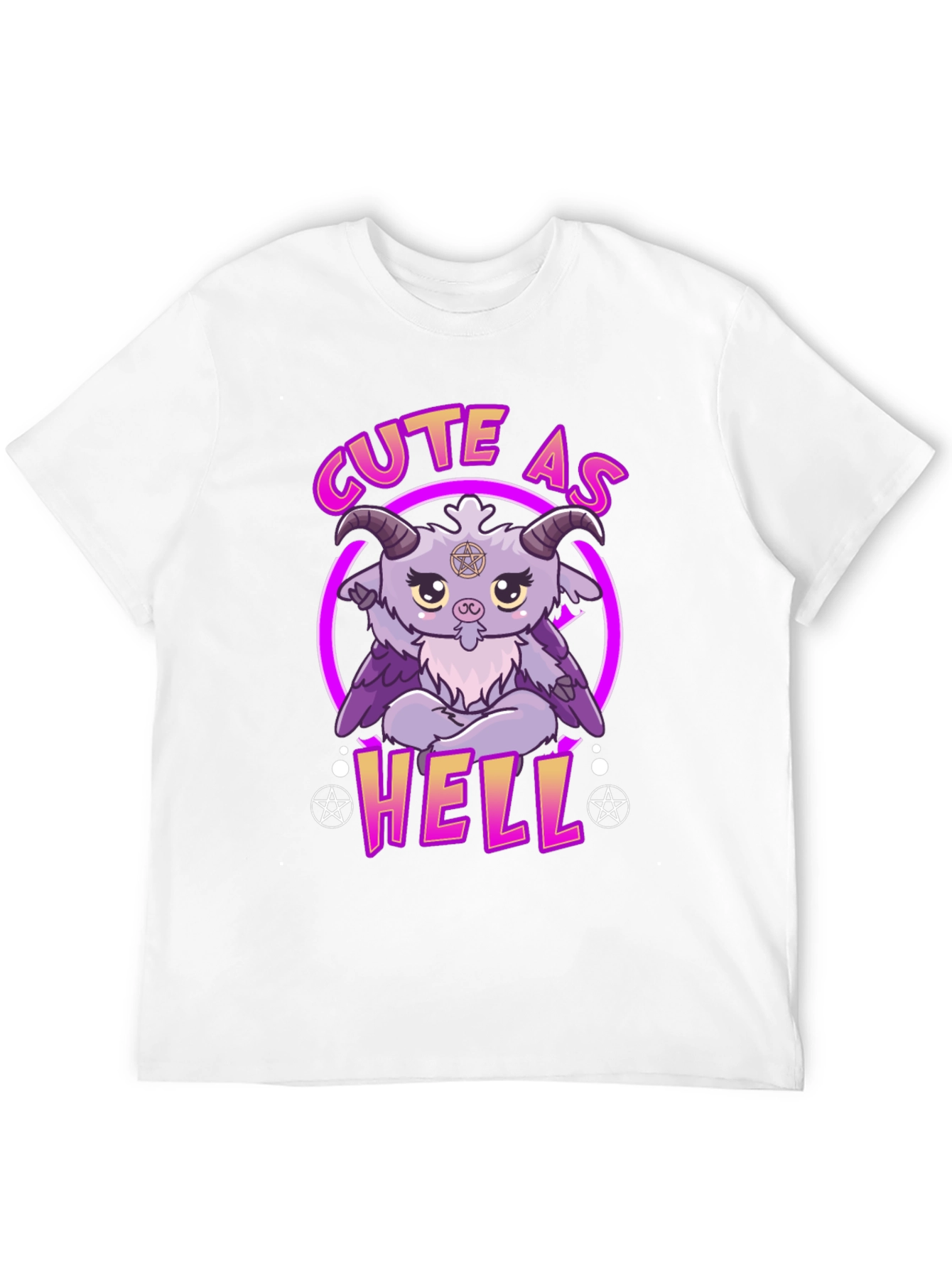 Cute As Hell Baphomet T-Shirt - Unique Graphic Tee