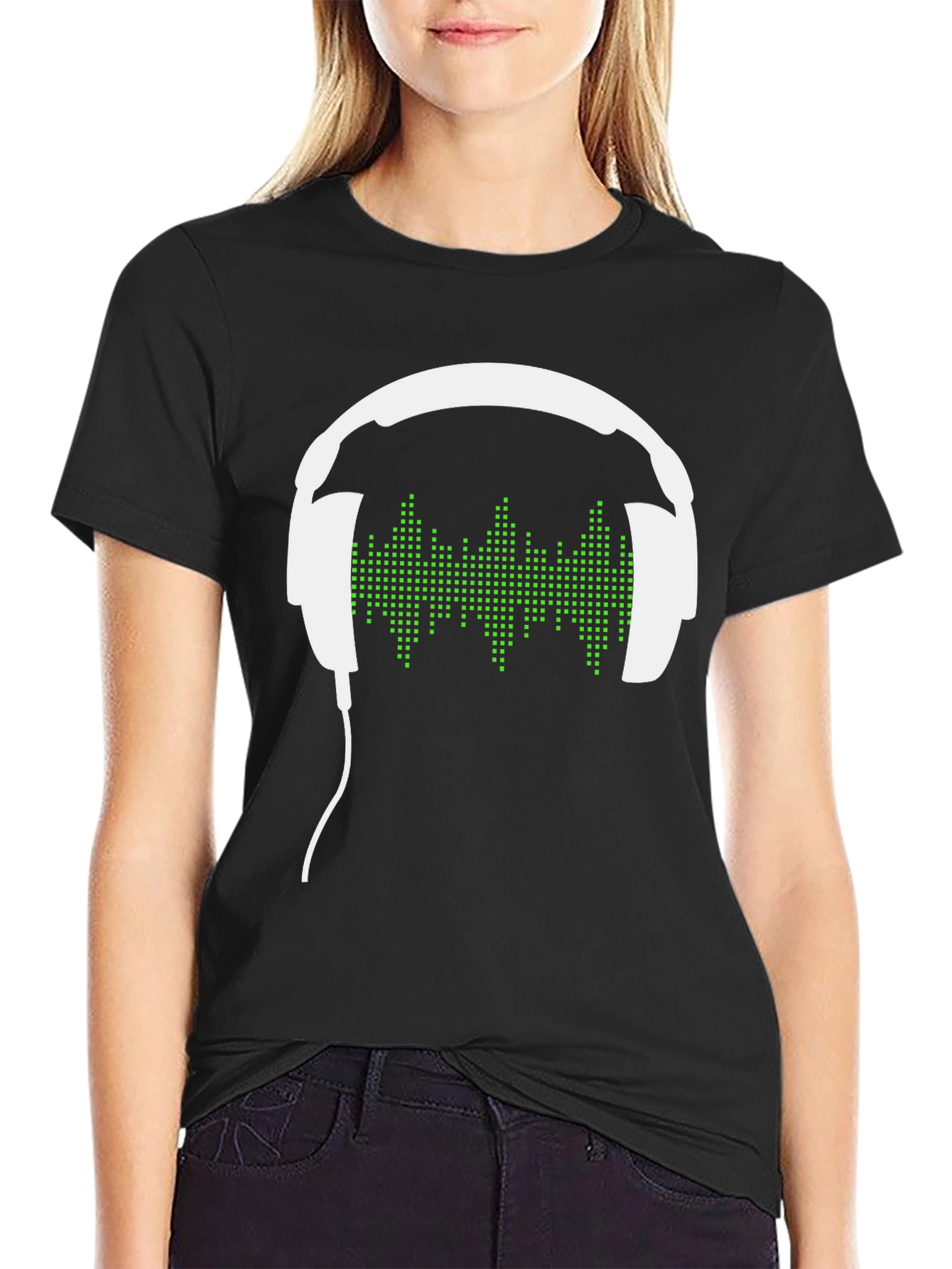 Cool Headphone Graphic T-Shirt - Music Lover
