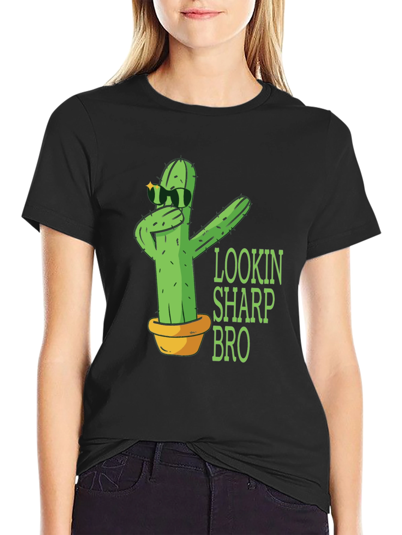 Lookin Sharp Bro T-Shirt Cactus Graphic Tee