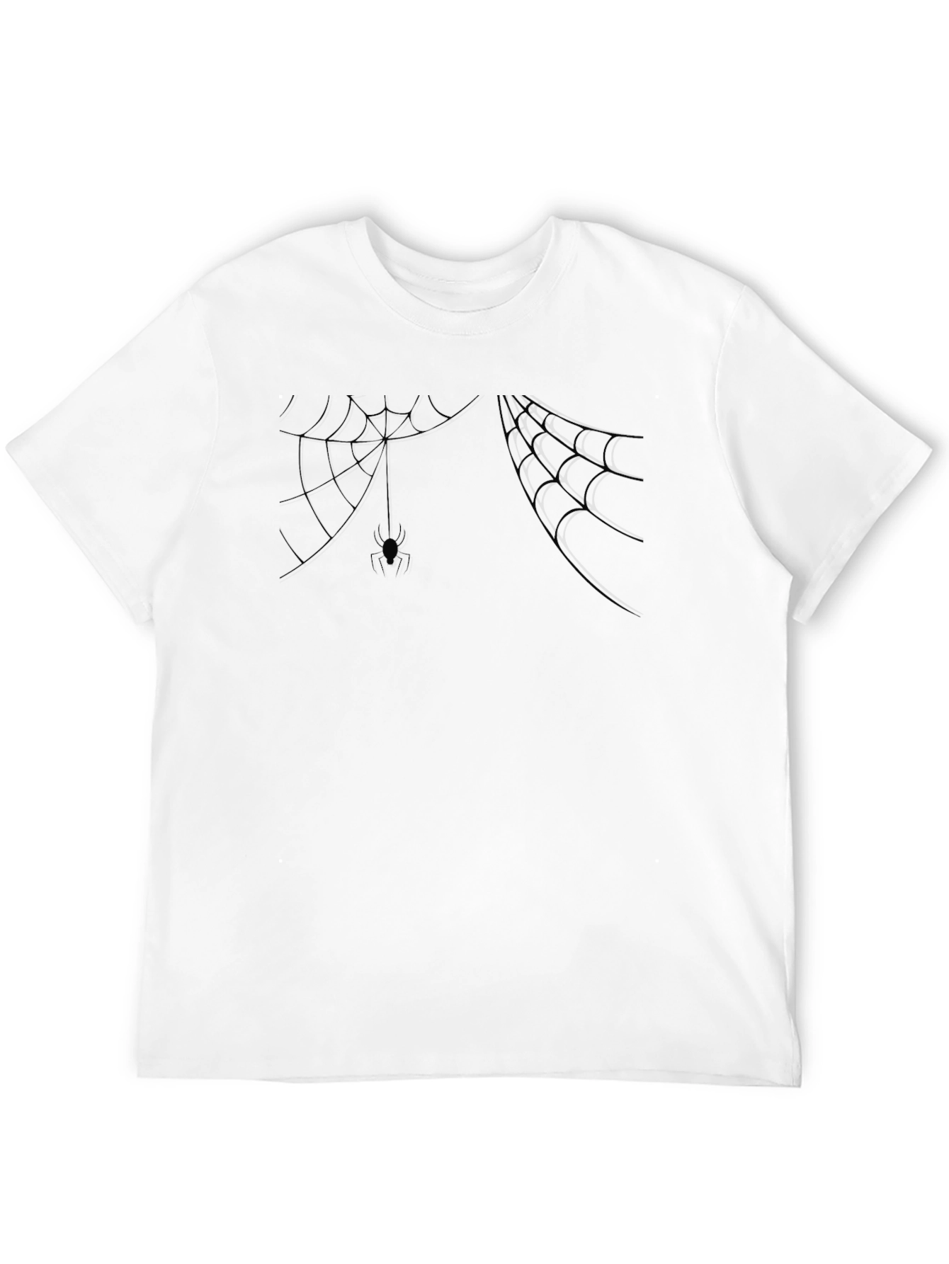Spider Web T-Shirt - Creepy Halloween Style