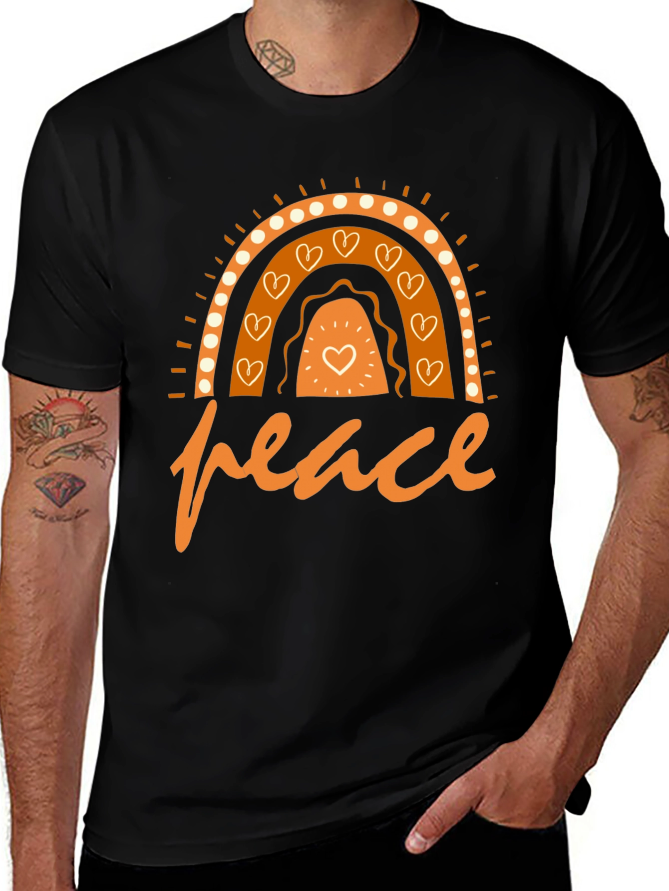 Peace Rainbow Graphic T-Shirt