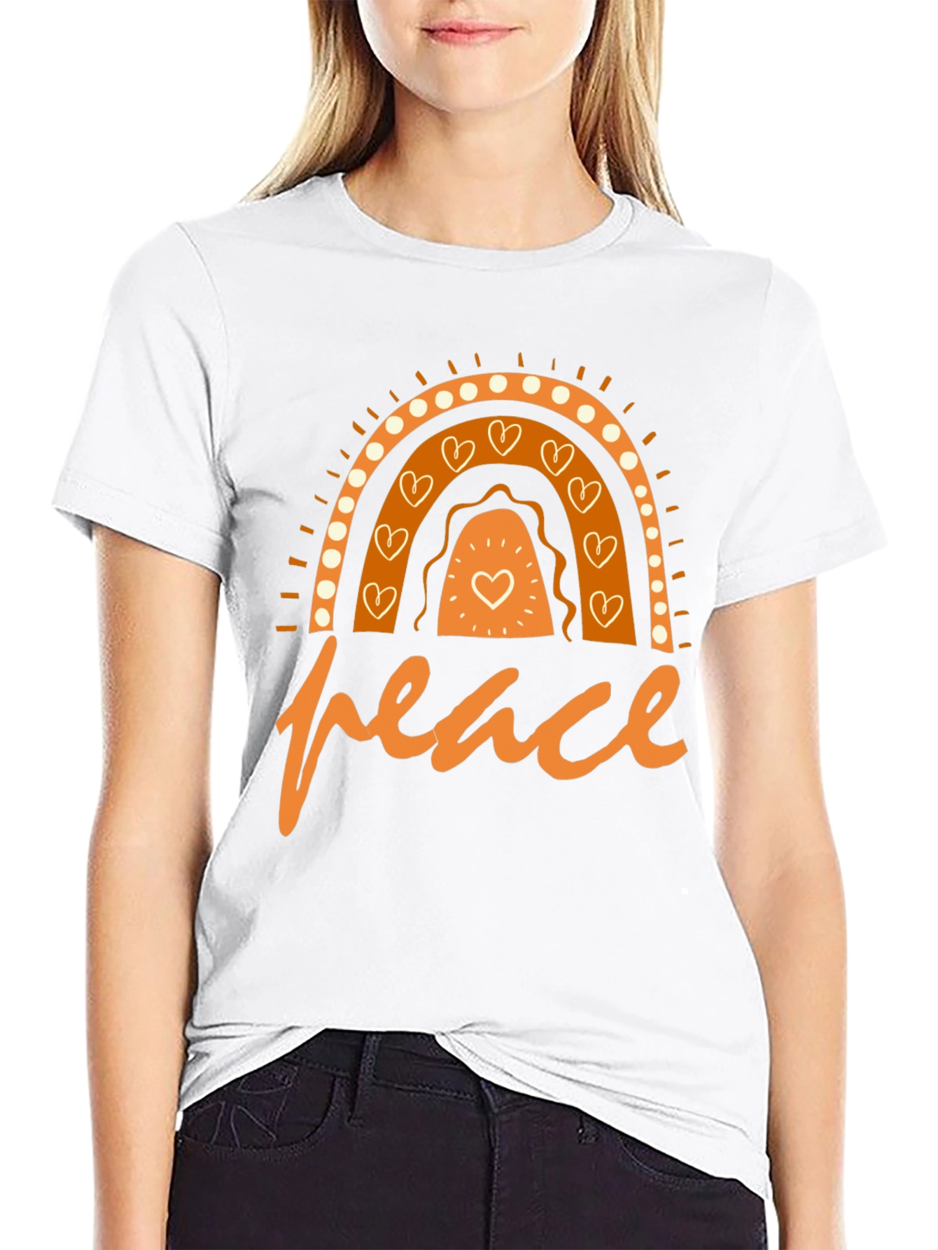 Peace Rainbow Graphic T-Shirt