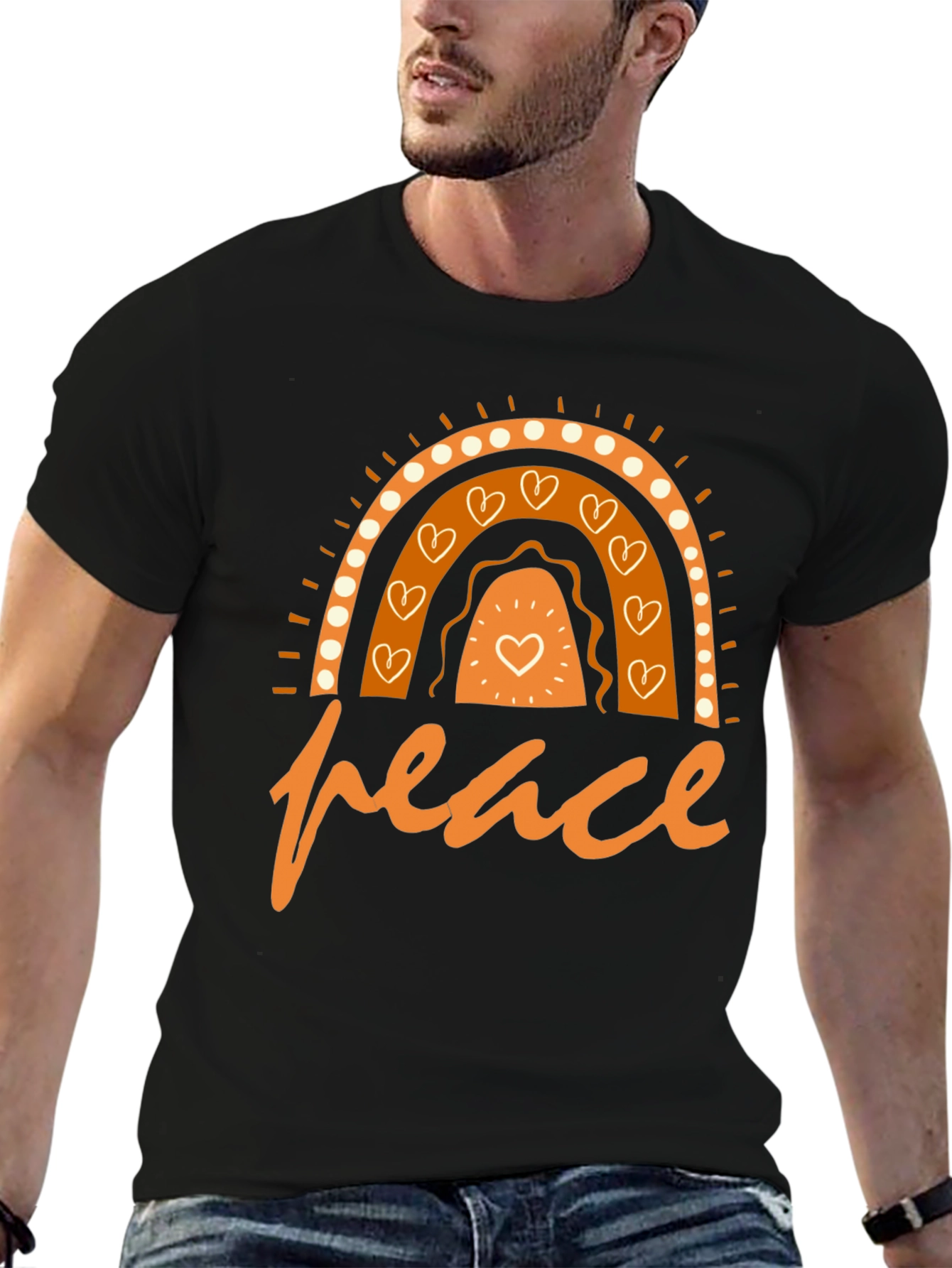 Peace Rainbow Graphic T-Shirt