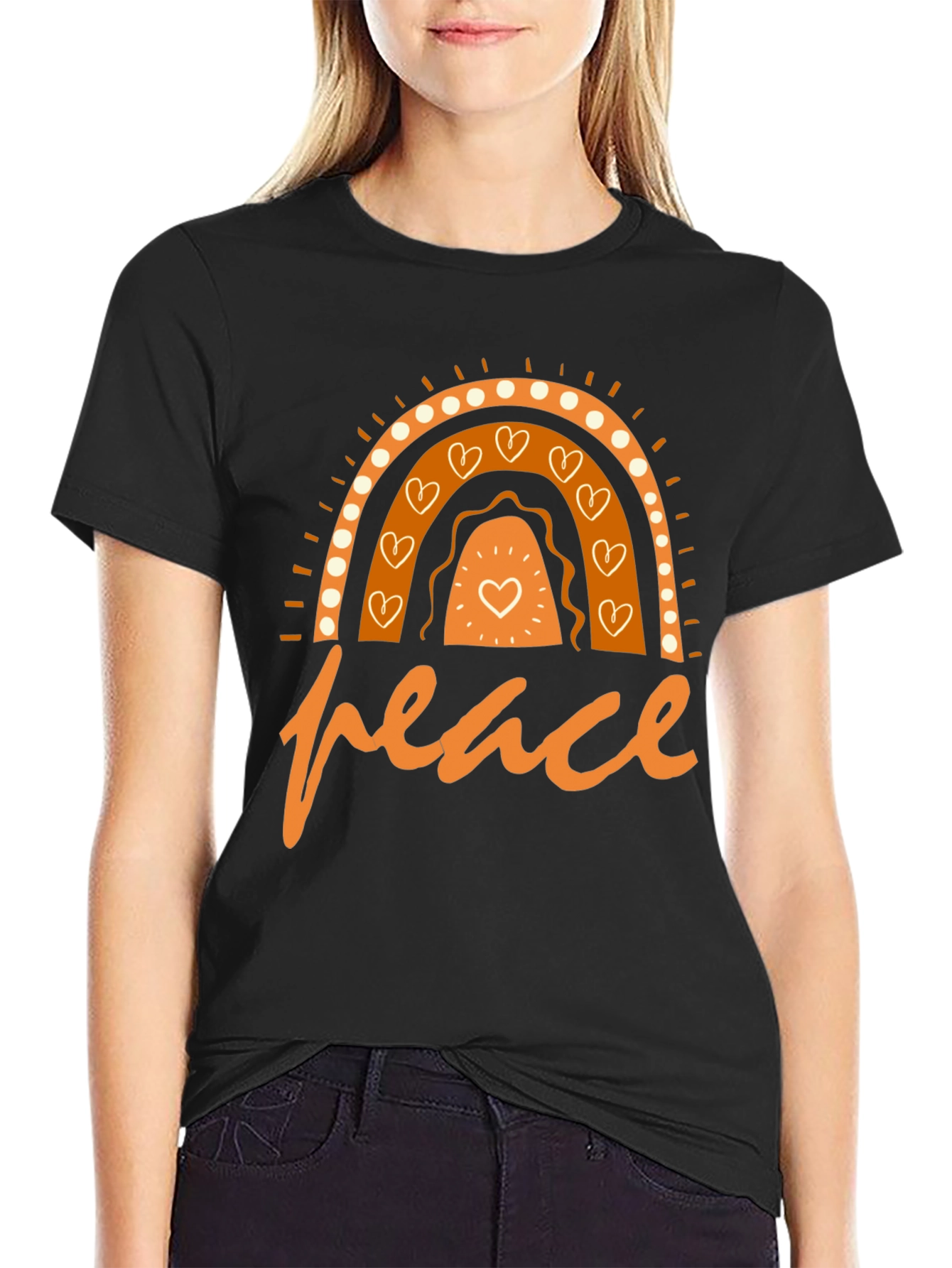 Peace Rainbow Graphic T-Shirt