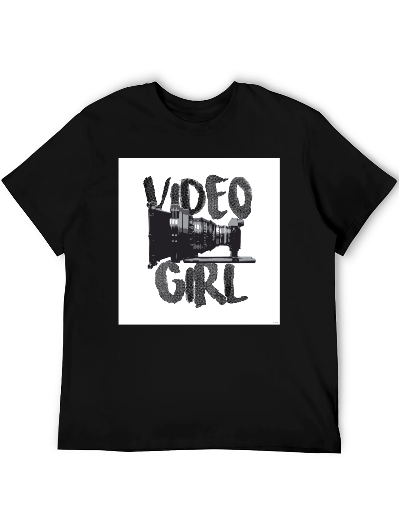 Video Girl Black Graphic Tee