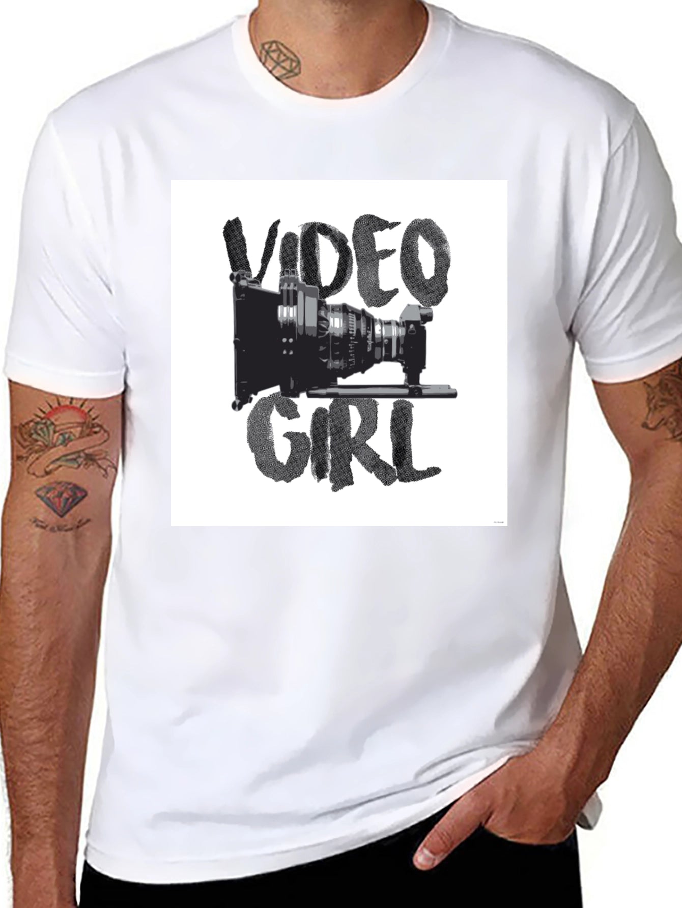 Video Girl Black Graphic Tee