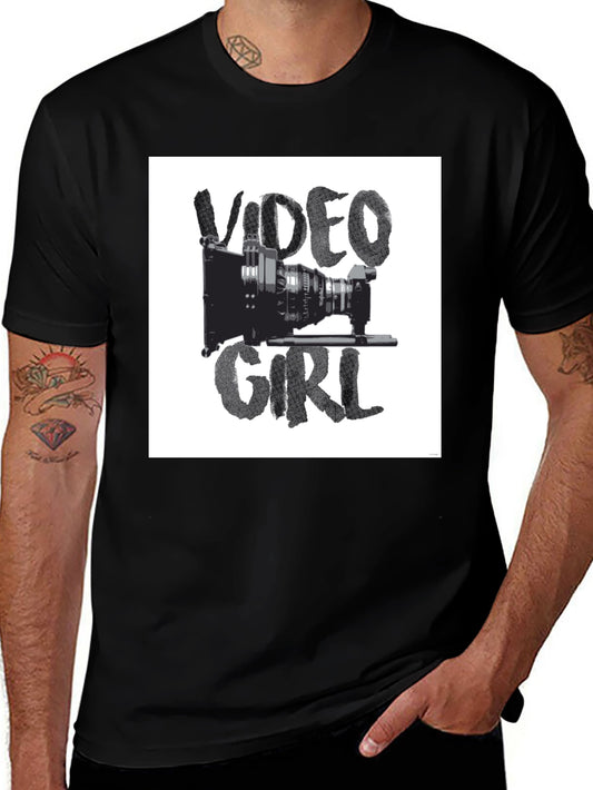 Video Girl Black Graphic Tee