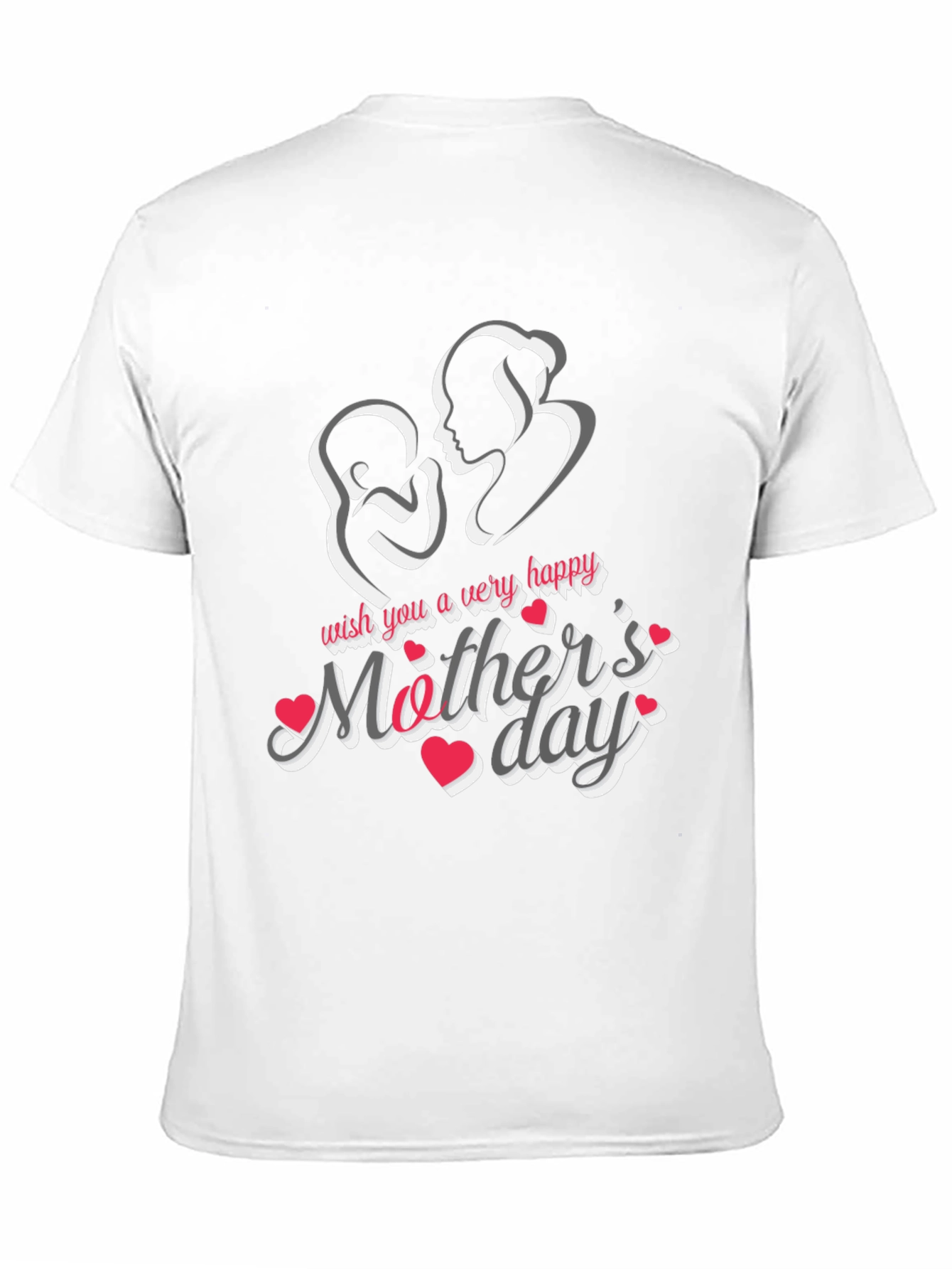 Happy Mothers Day Black T-Shirt