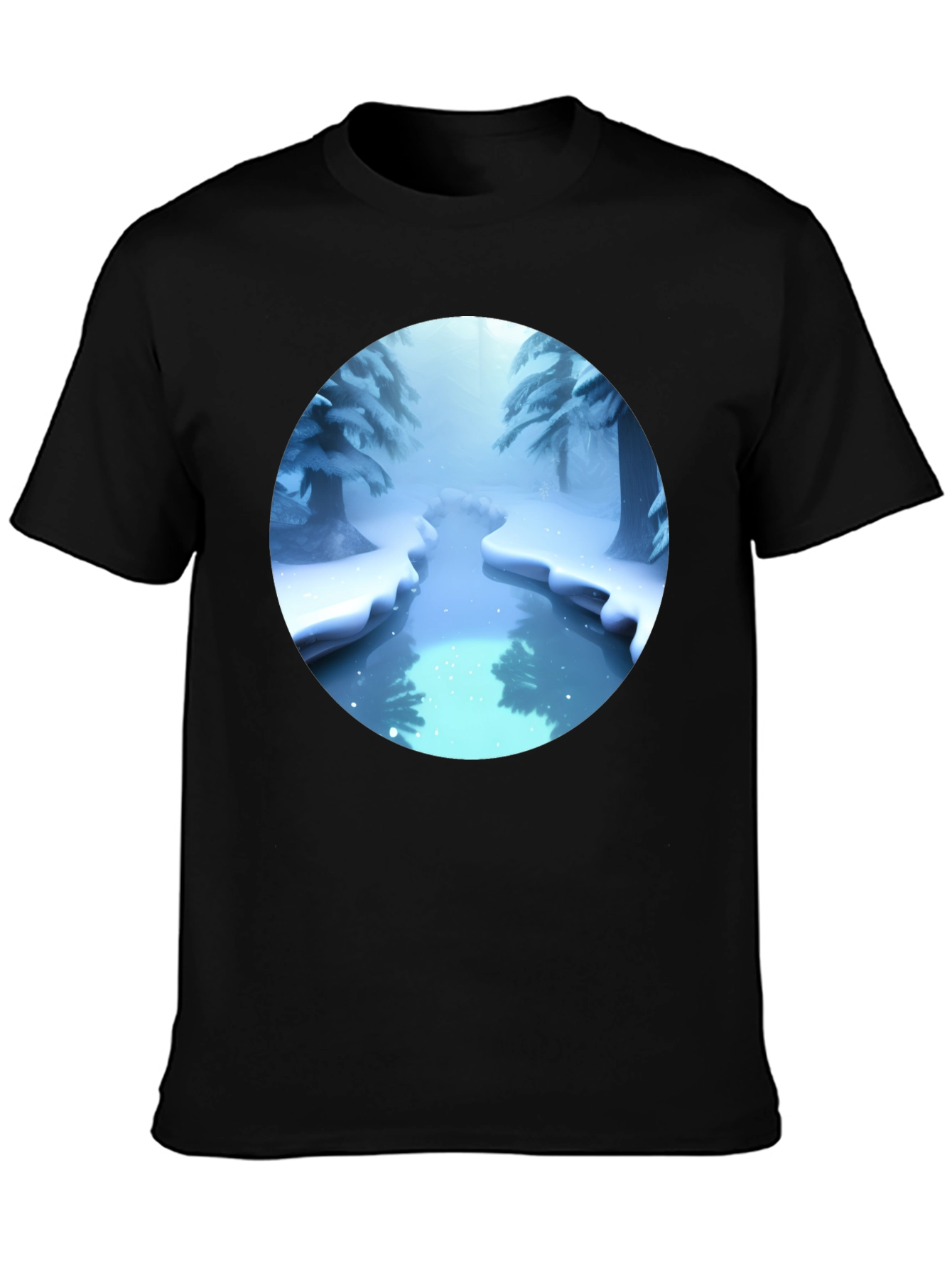 Winter Wonderland Graphic Tee - Black