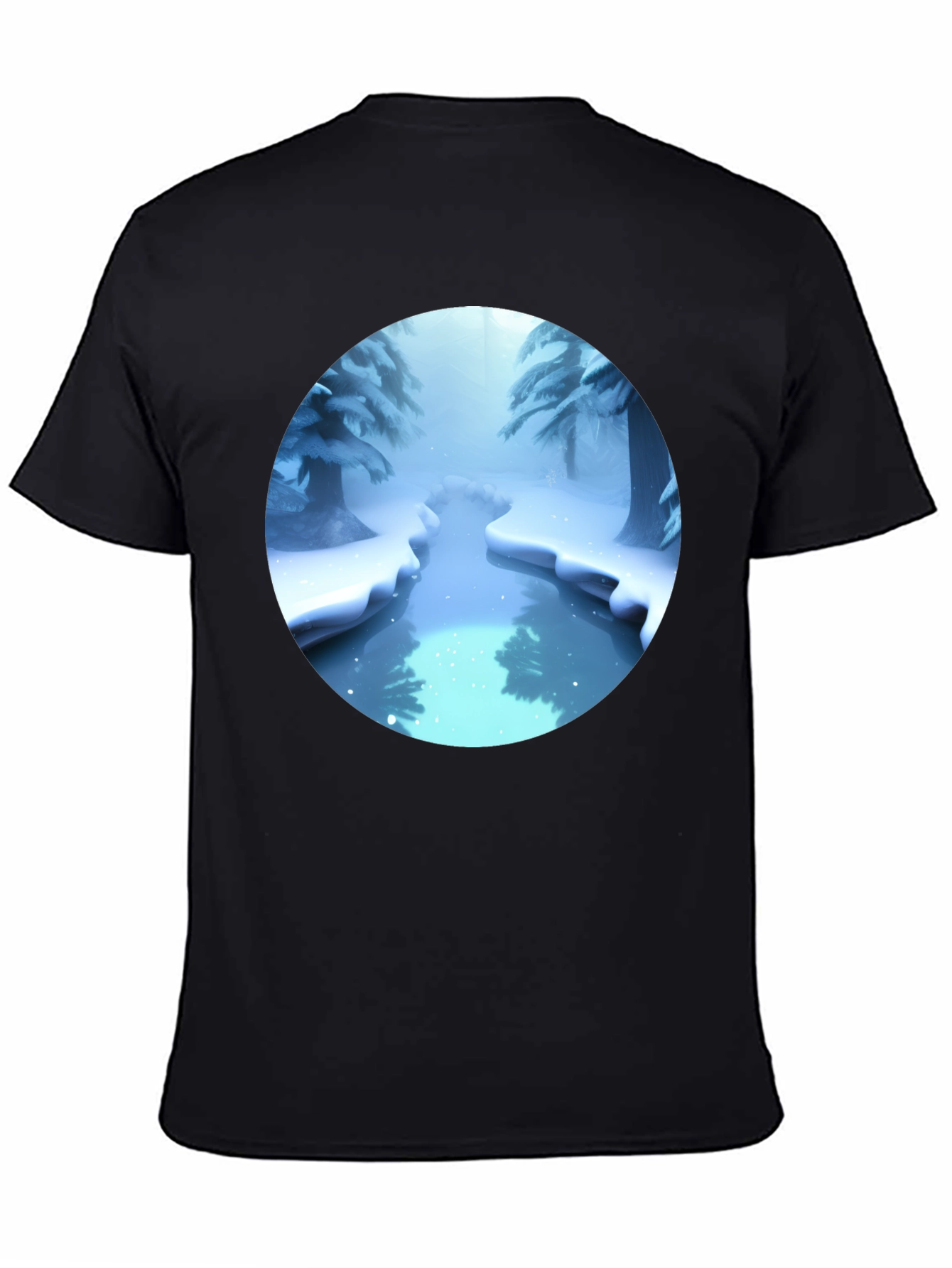 Winter Wonderland Graphic Tee - Black