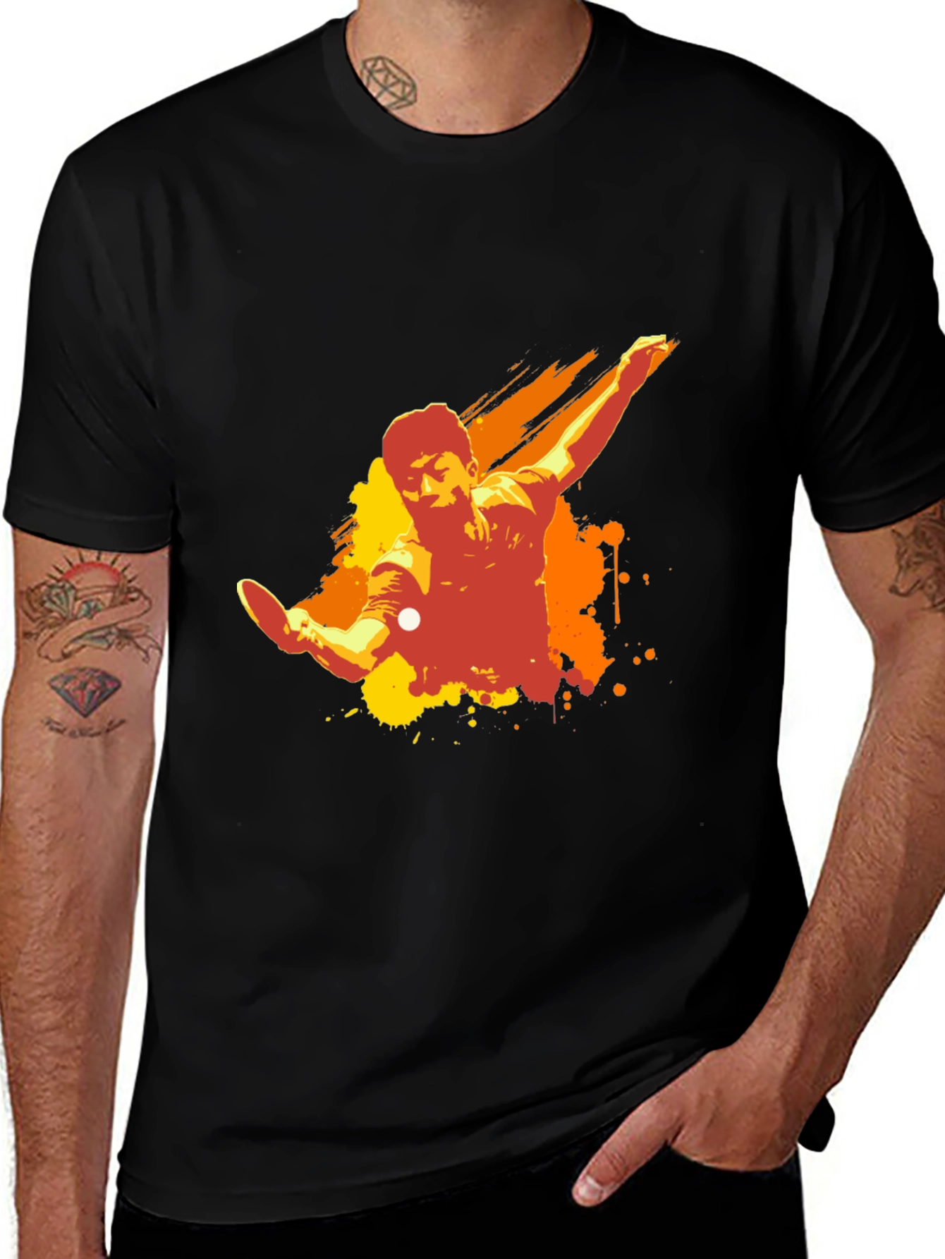 Table Tennis Graphic T-Shirt - Unique Sport Design