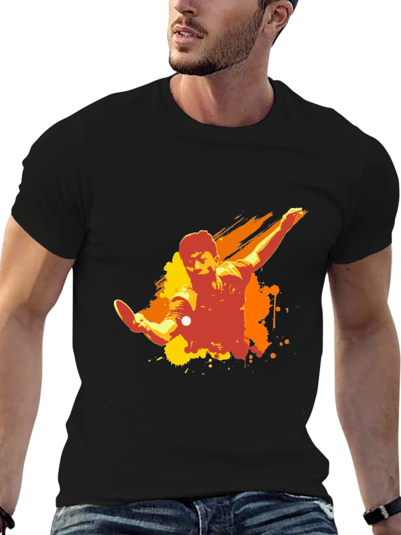 Table Tennis Graphic T-Shirt - Unique Sport Design