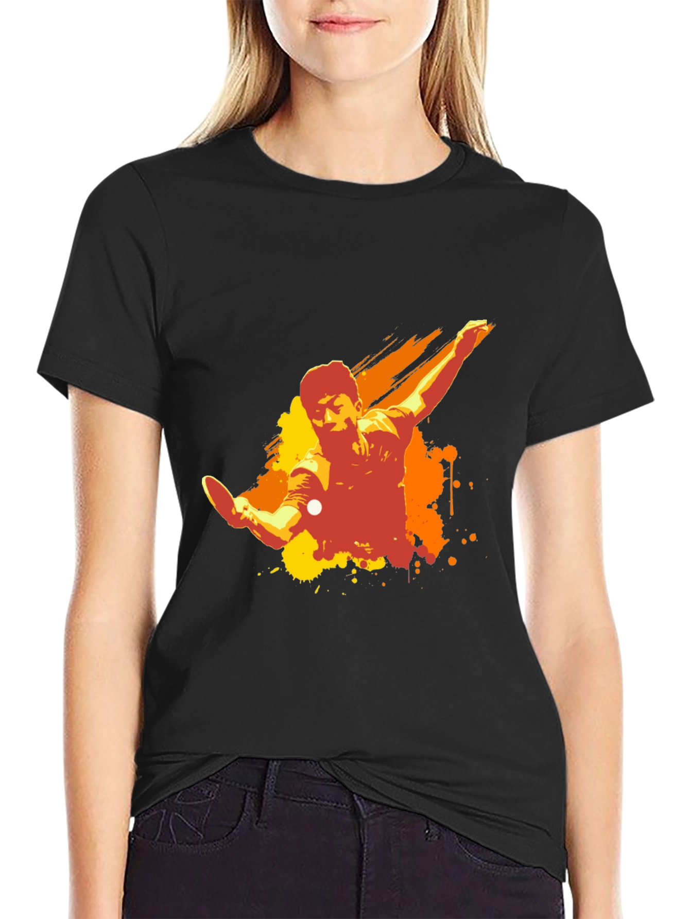 Table Tennis Graphic T-Shirt - Unique Sport Design