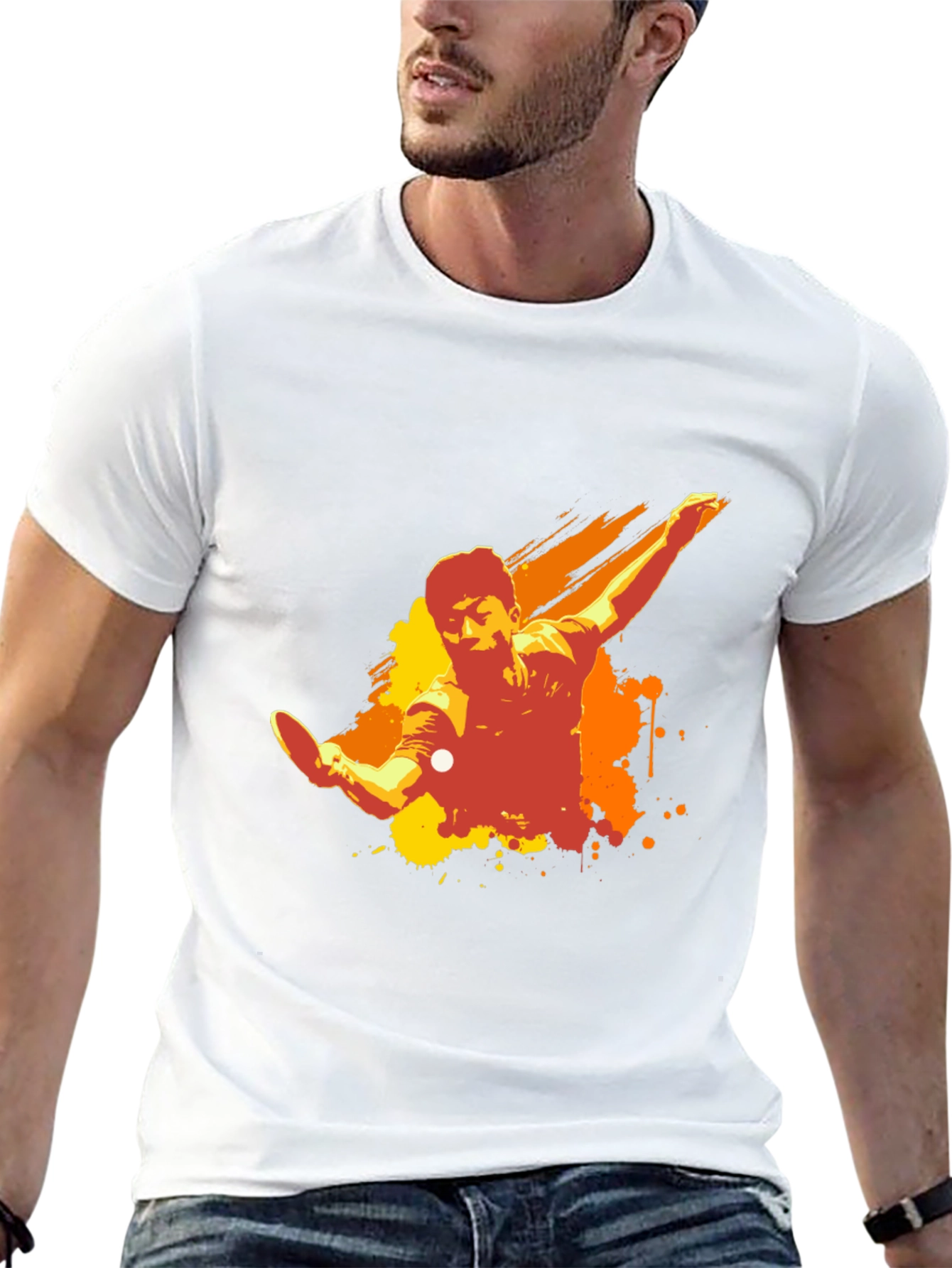 Table Tennis Graphic T-Shirt - Unique Sport Design
