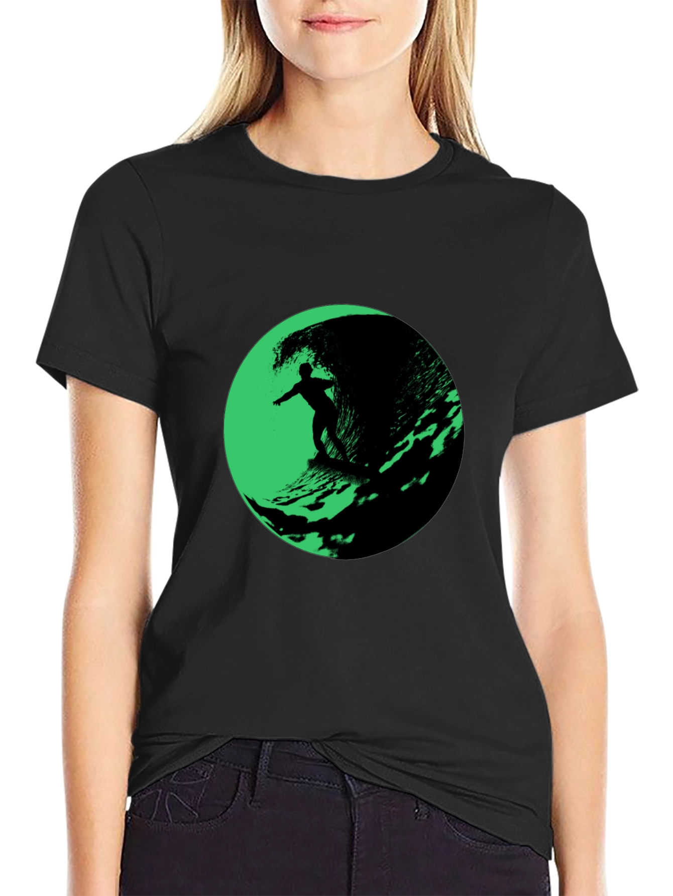 Surfer Wave Graphic T-Shirt
