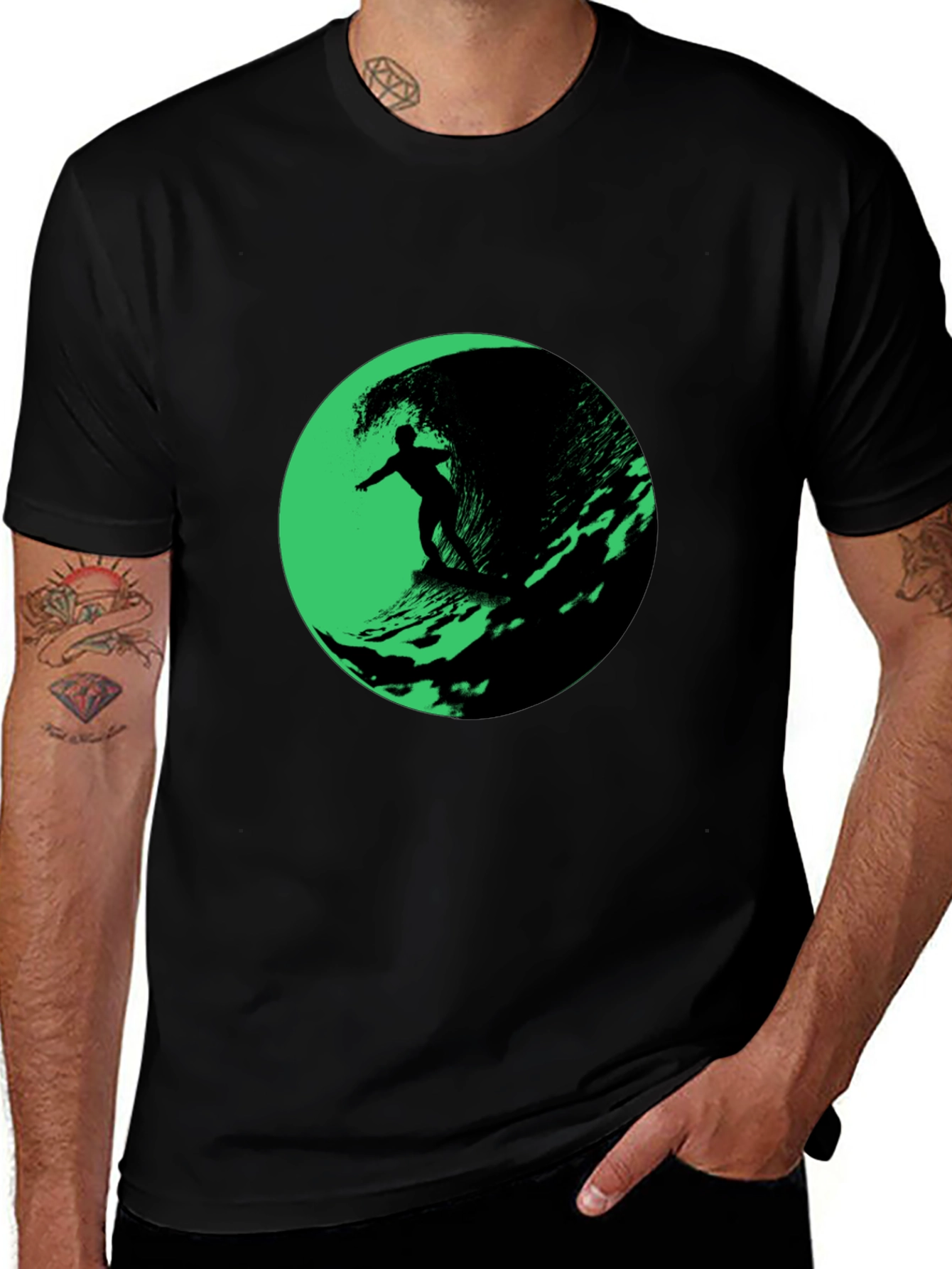 Surfer Wave Graphic T-Shirt
