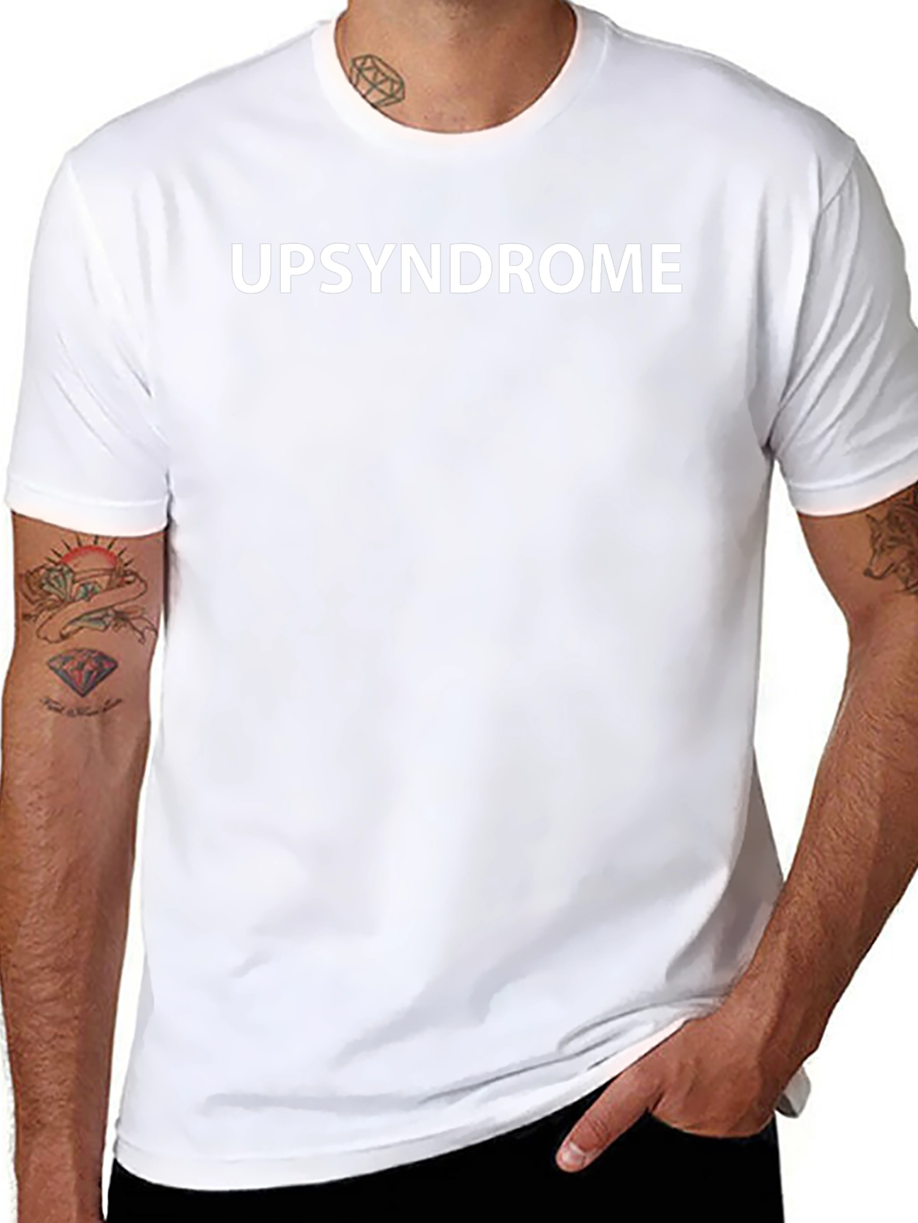 UPSYNDROME Graphic Tee - Trendy Slogan T-Shirt