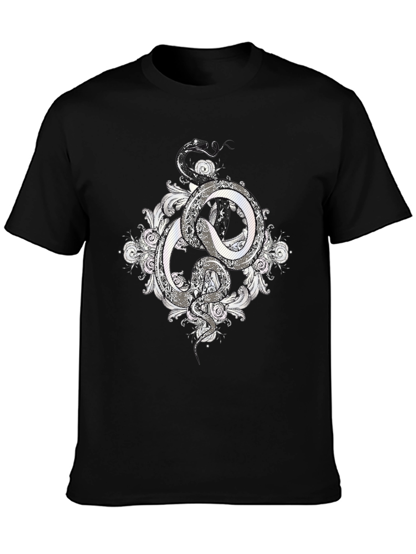 Serpentine Graphic Tee - Stylish Snake Design