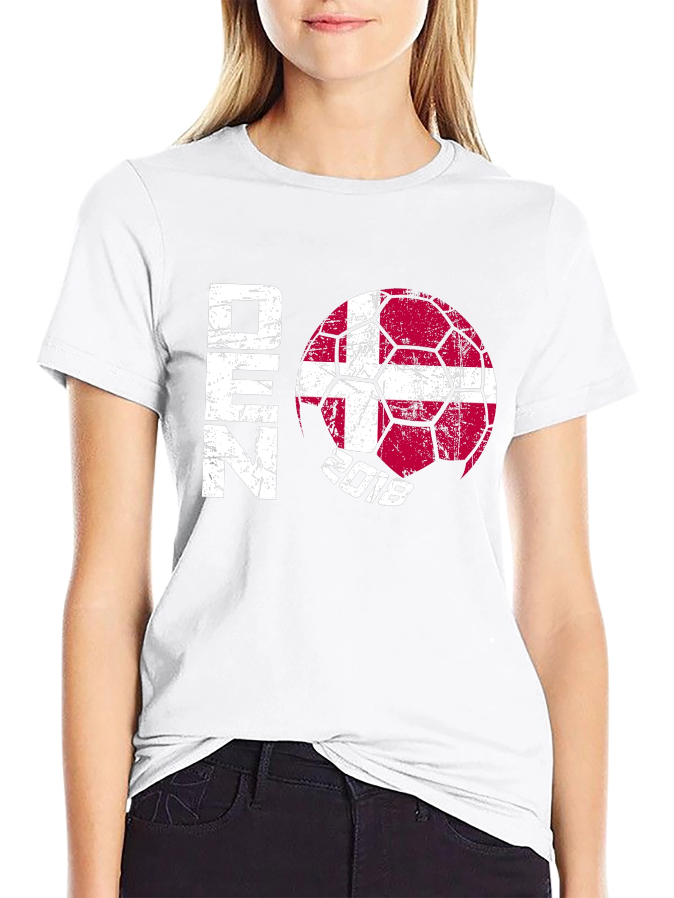 Denmark Soccer T-Shirt - 2018 Flag Football Tee