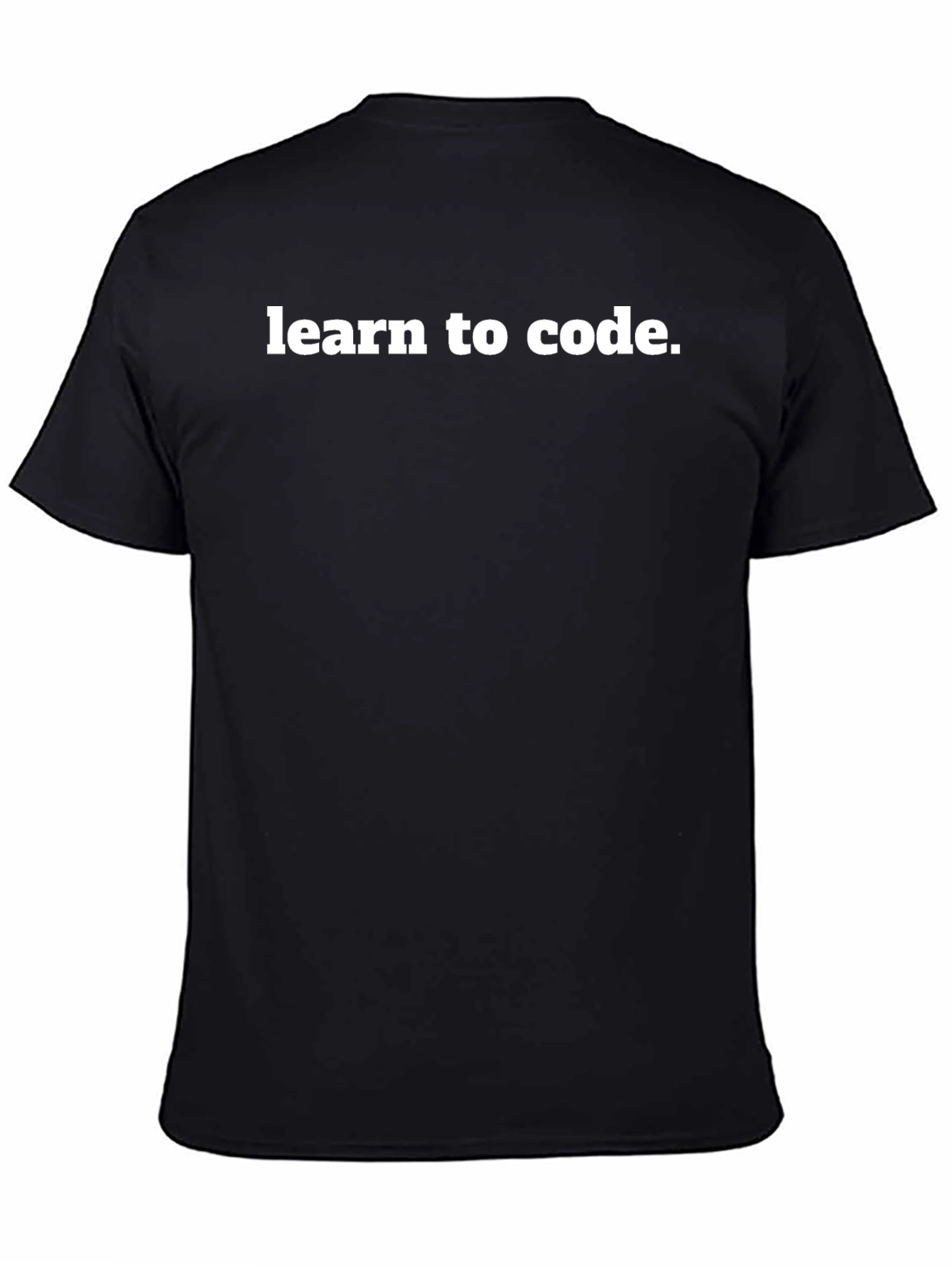 Learn To Code Graphic Tee - Black Casual Shirt