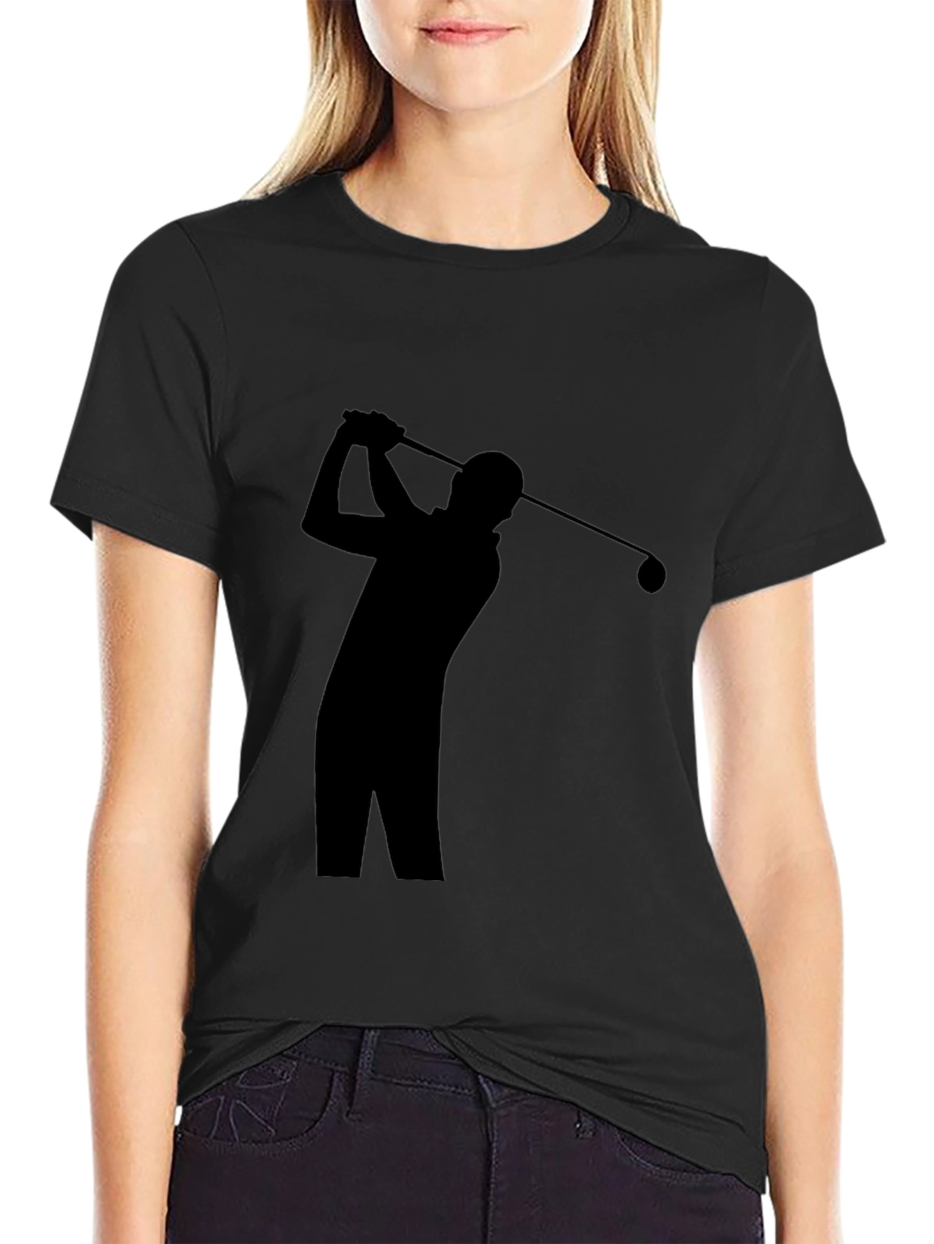 Black Golf Silhouette T-Shirt