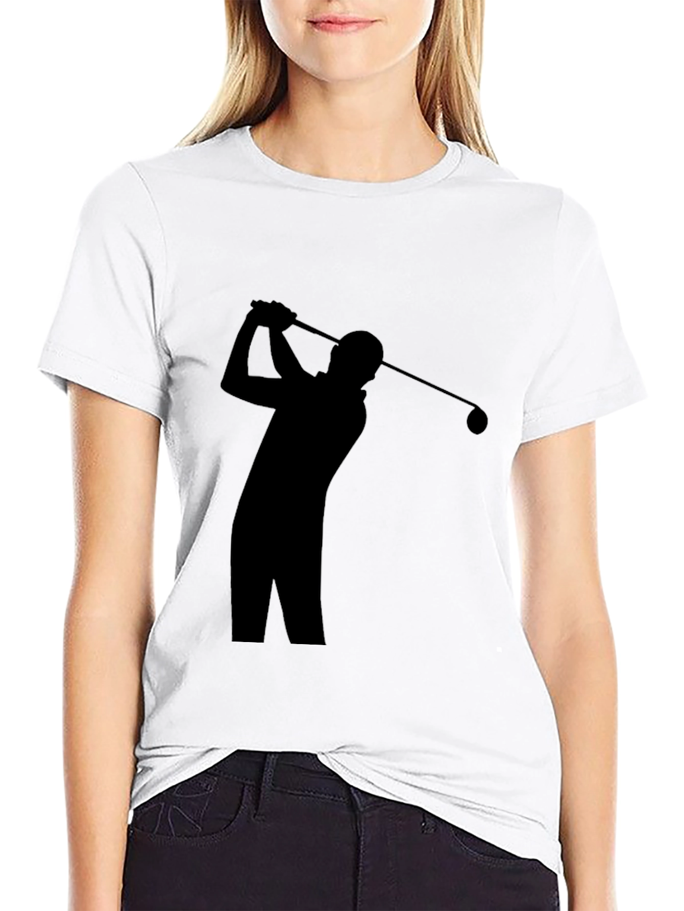 Black Golf Silhouette T-Shirt