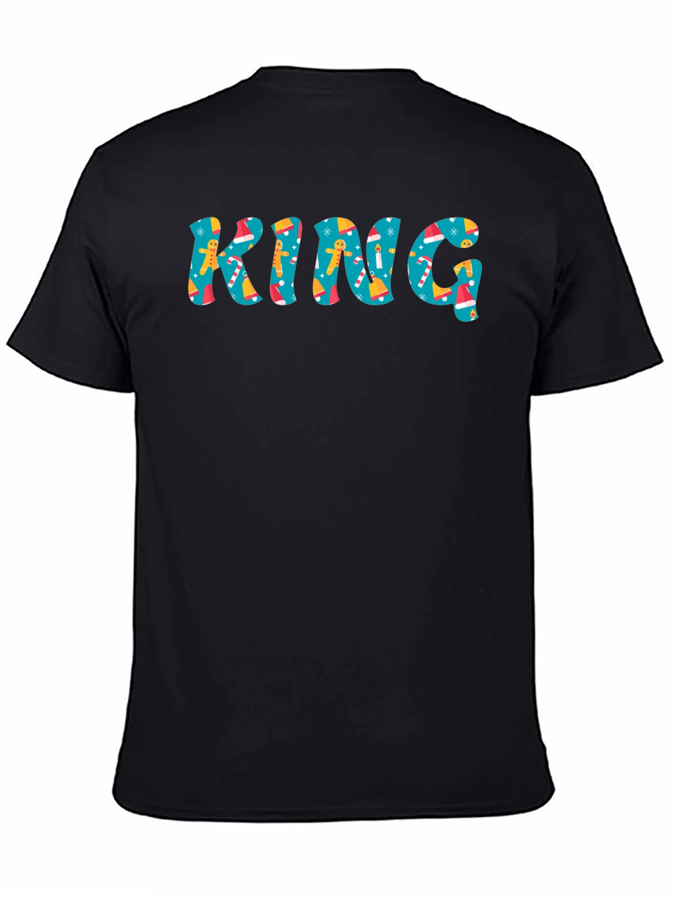 Festive KING Christmas Pattern T-Shirt