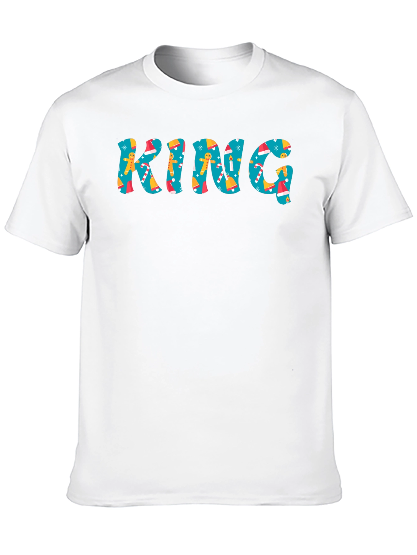 Festive KING Christmas Pattern T-Shirt