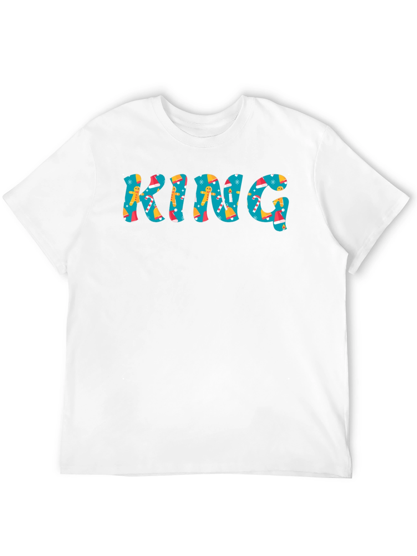 Festive KING Christmas Pattern T-Shirt