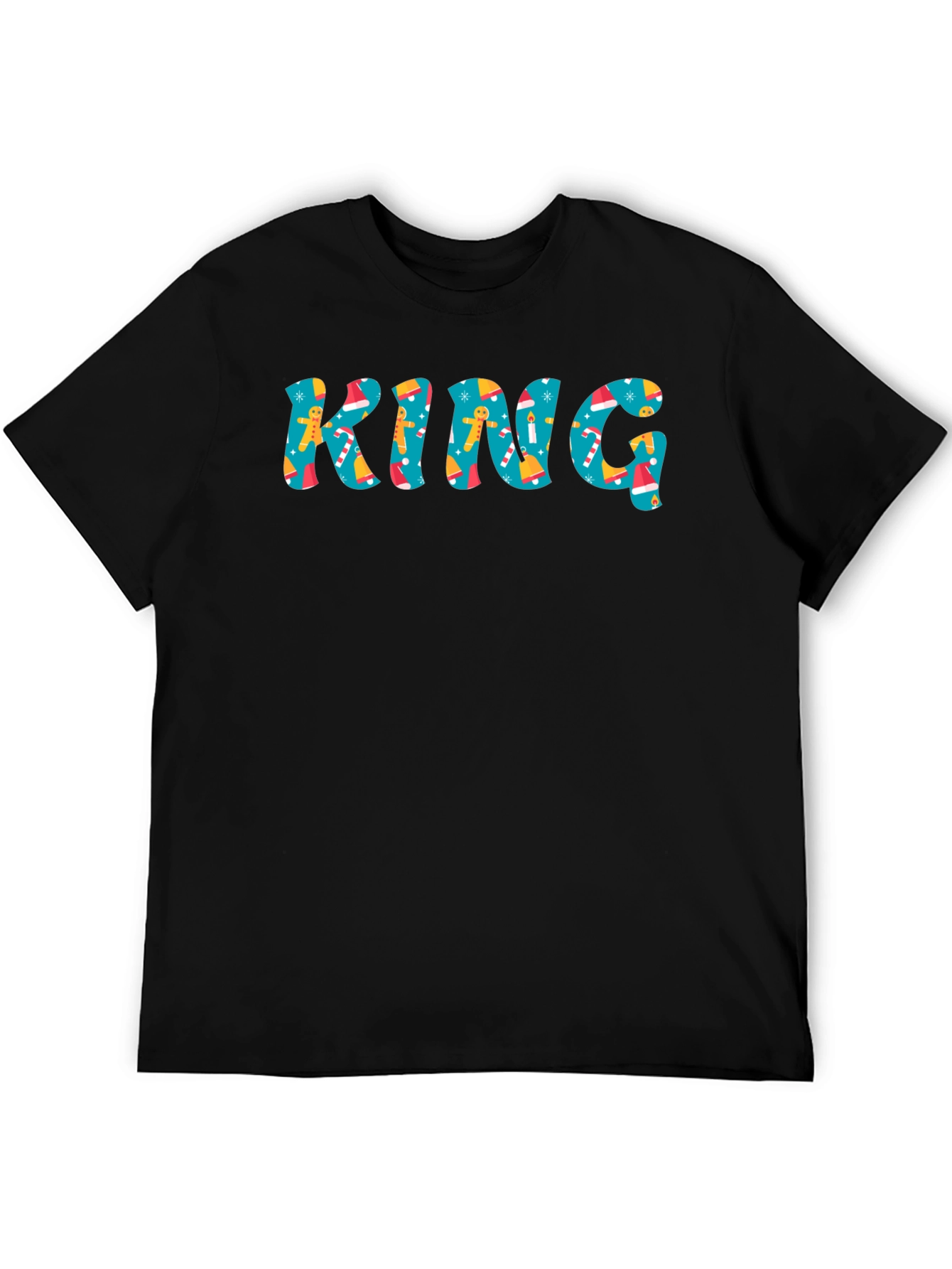 Festive KING Christmas Pattern T-Shirt