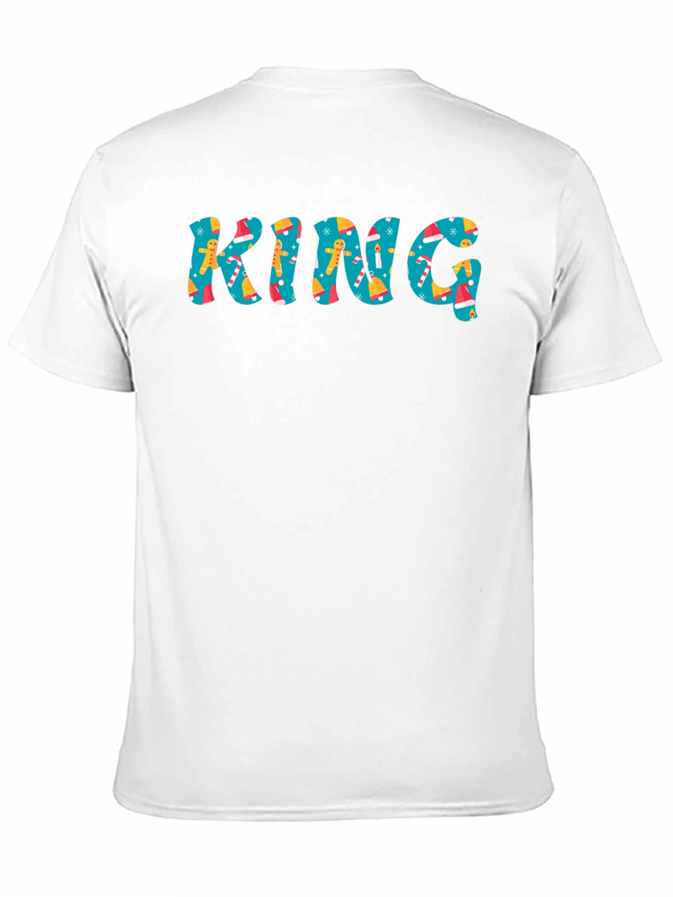 Festive KING Christmas Pattern T-Shirt