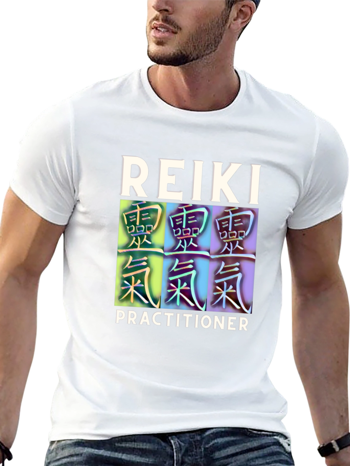 Reiki Practitioner Black T-Shirt