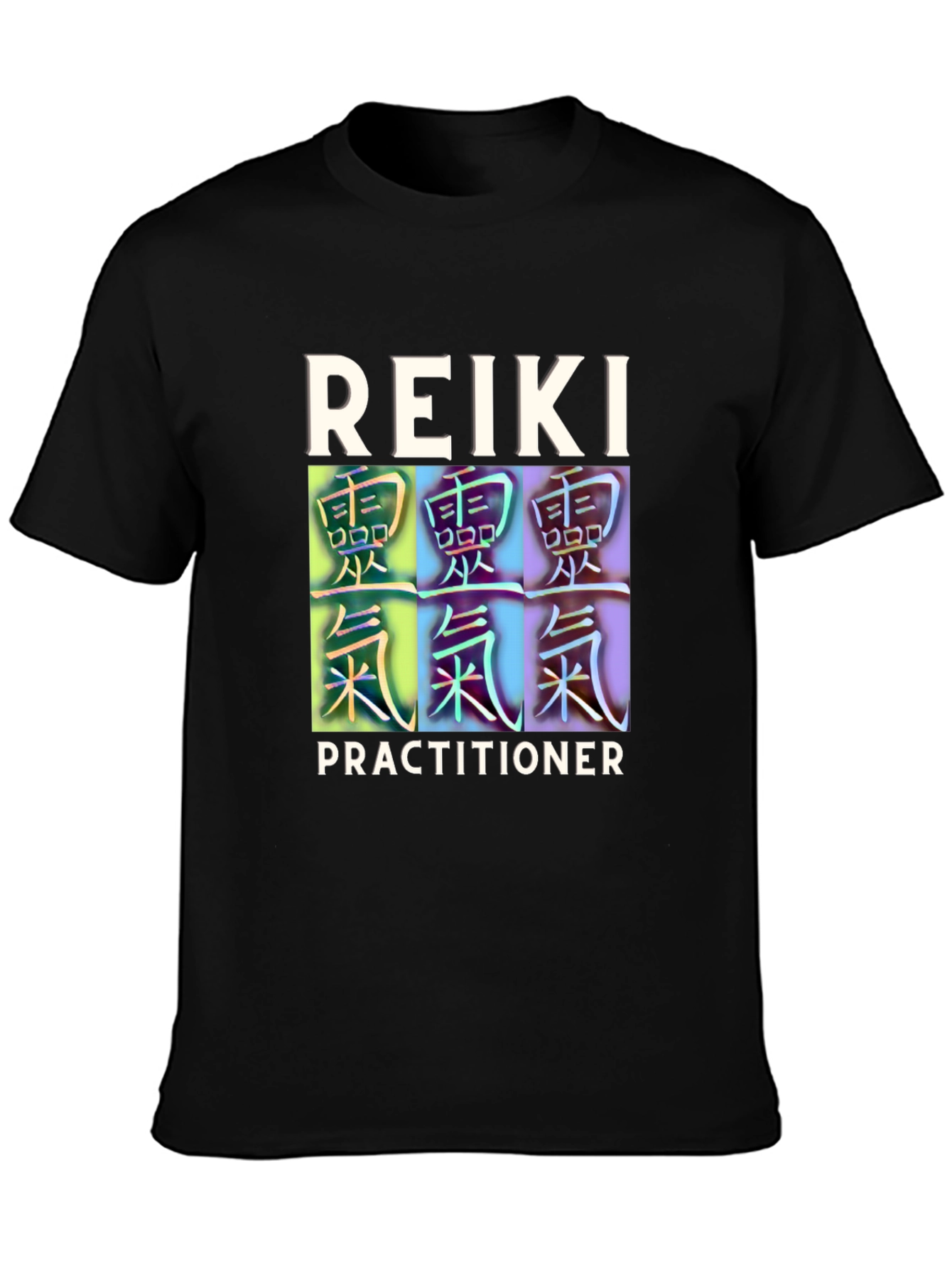 Reiki Practitioner Black T-Shirt