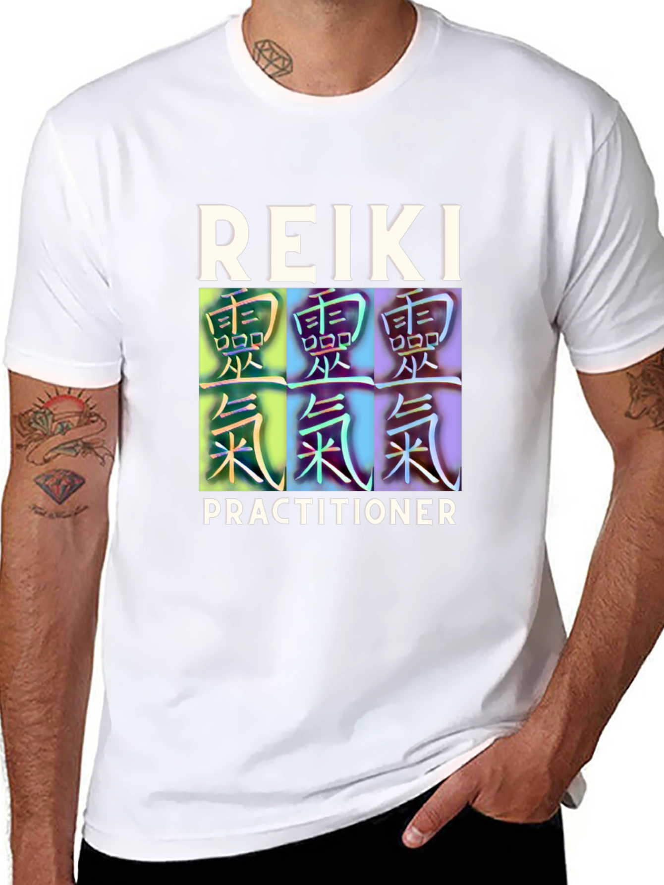 Reiki Practitioner Black T-Shirt